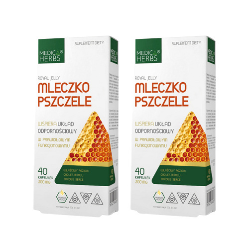 MEDICA HERBS - Mleczko Pszczele 300mg - 2x 40caps.