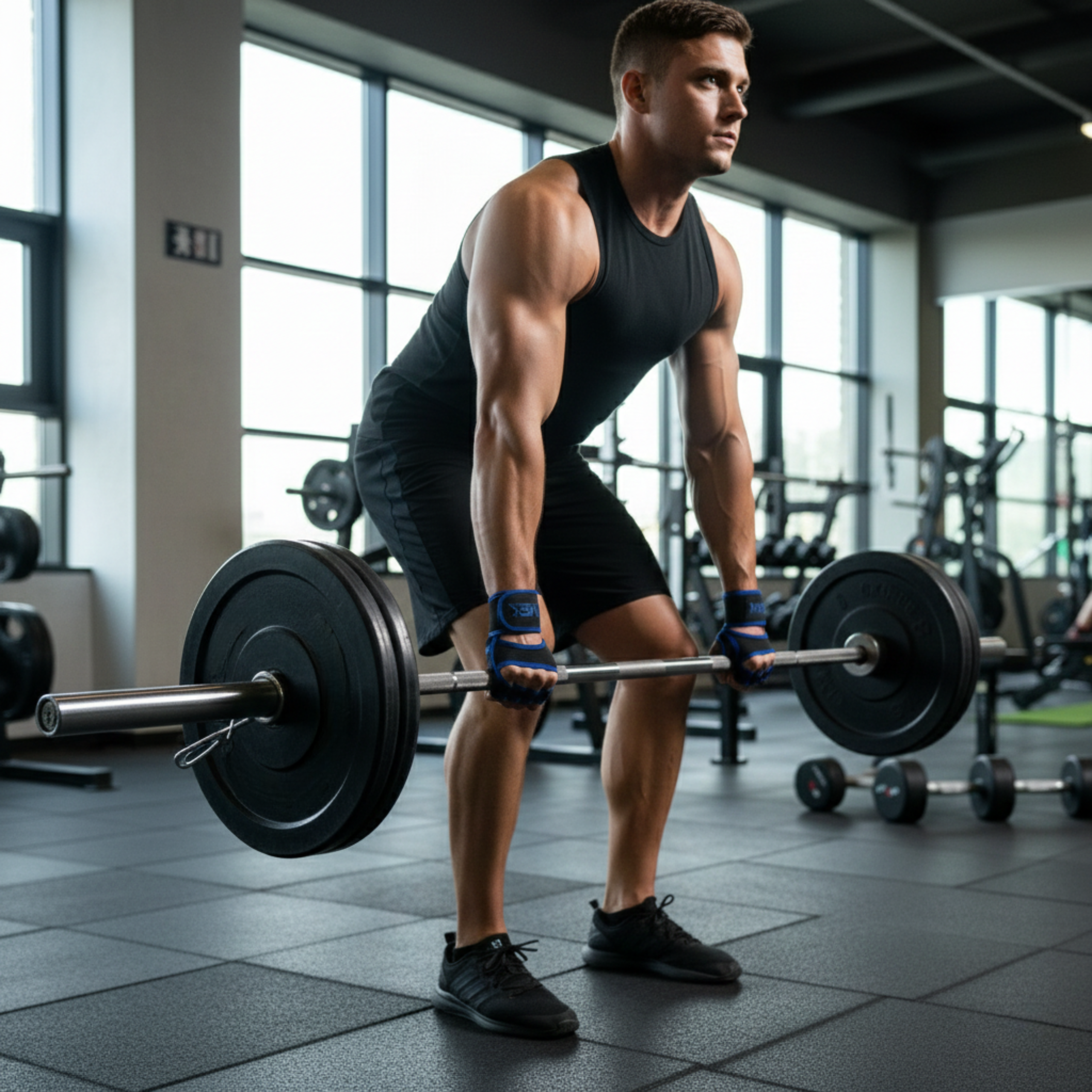 MEX NUTRITION - V-Fit Blue Gloves