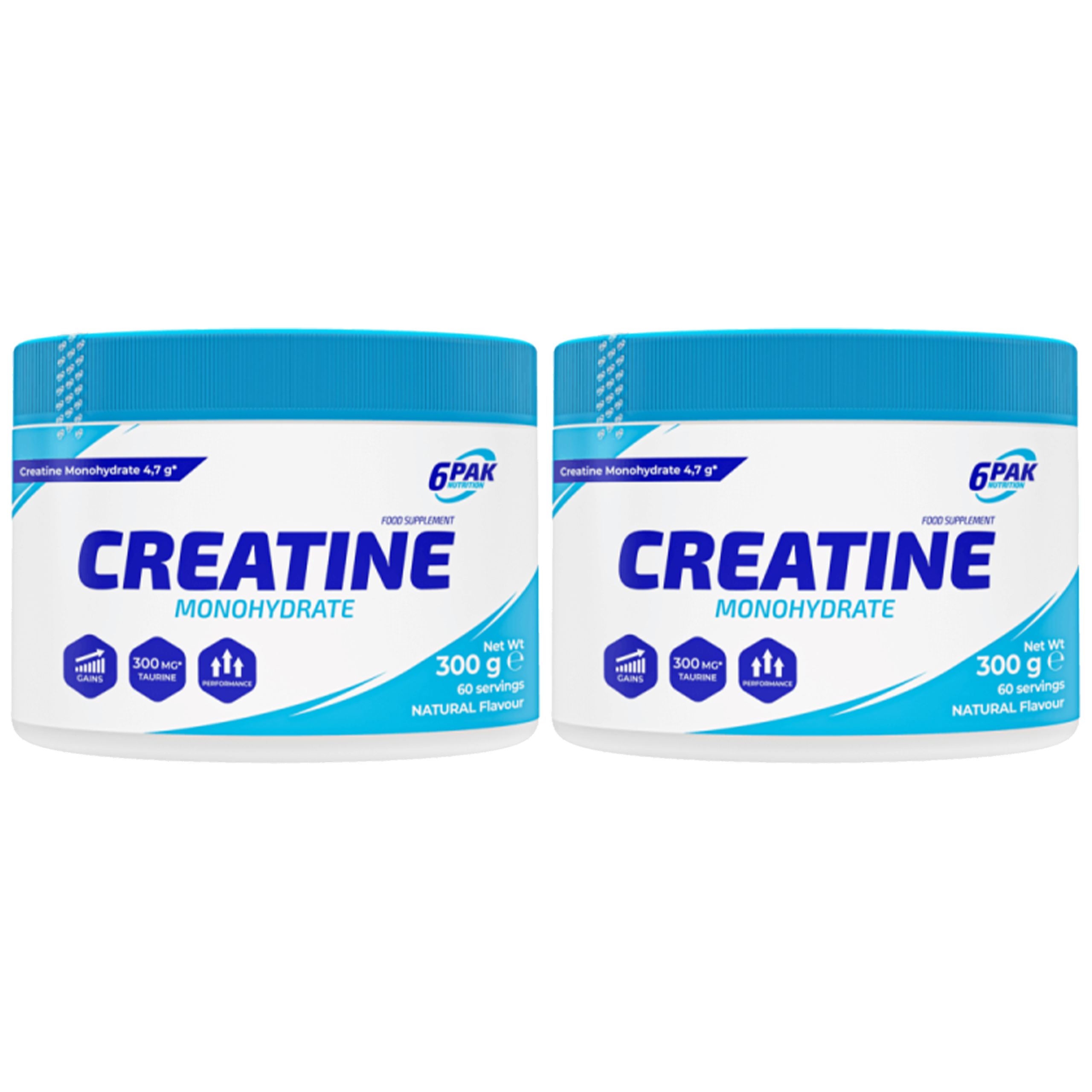 6PAK Creatine Monohydrate - 2x 300g