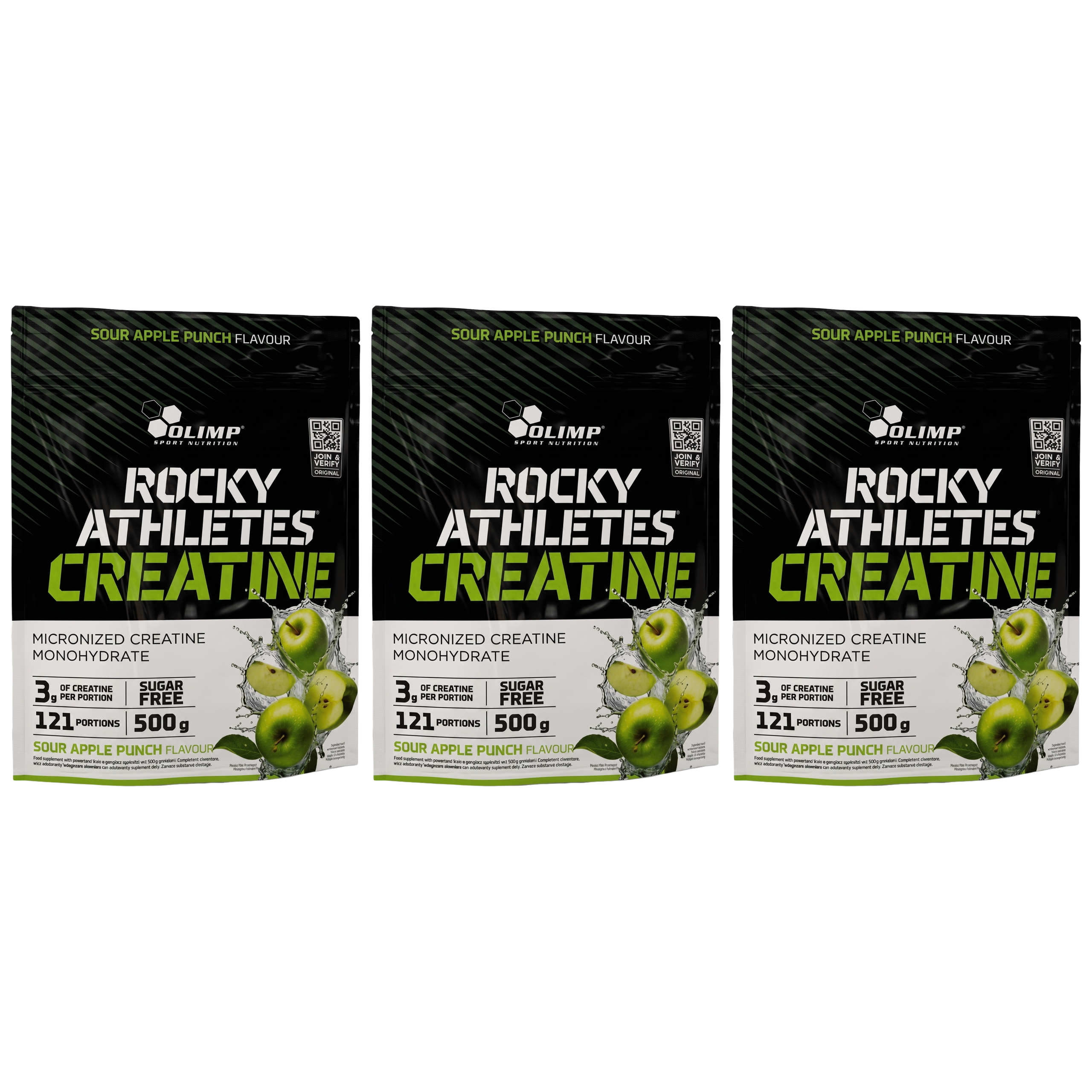 OLIMP Rocky Athletes Creatine - 3x 500g