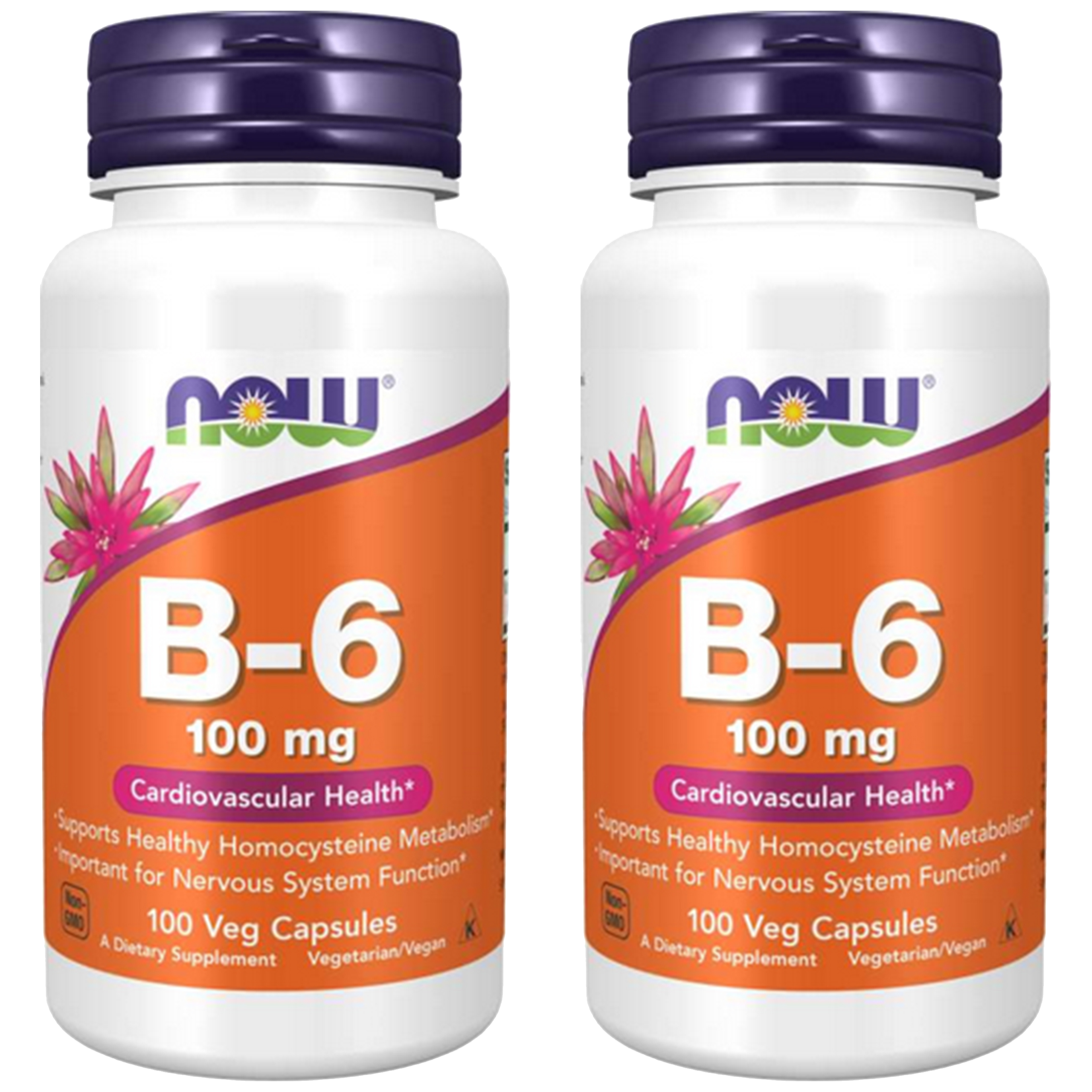 NOW Vitamin B-6 - 2x 100vcaps