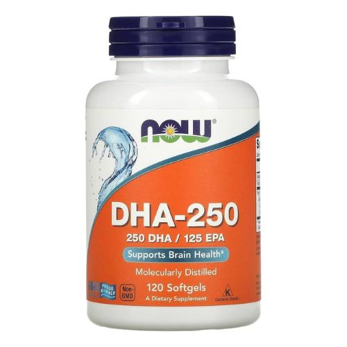 NOW - DHA 250mg - 2x 120softgels