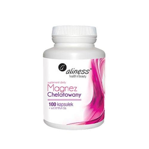 ALINESS Magnez Chelatowany 560mg + Wit B6 - 100vcaps