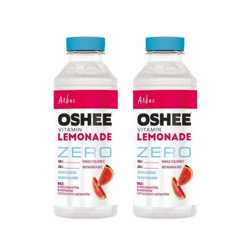 OSHEE - Vitamin Lemonade Zero - 2x 555ml - Watermelon