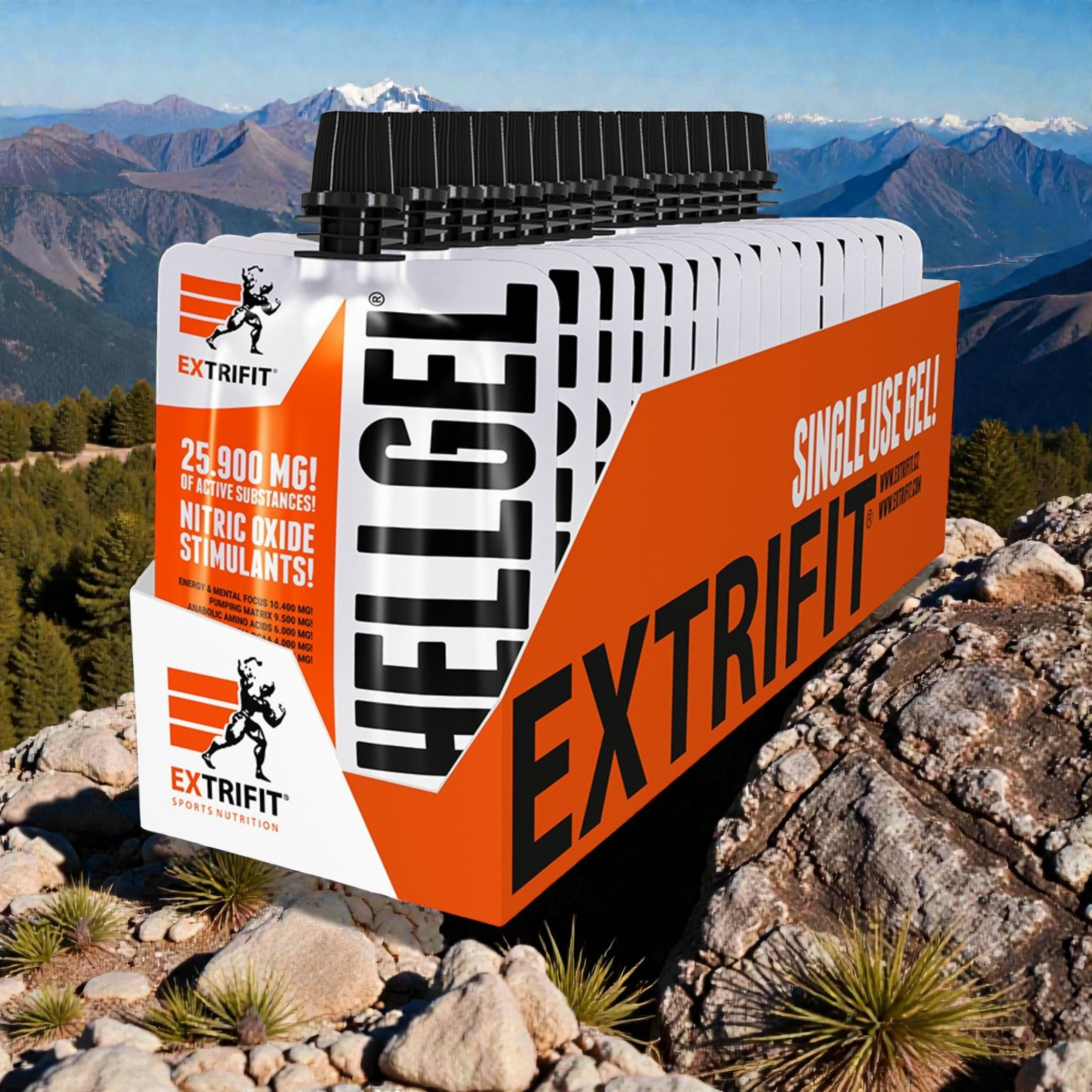 EXTRIFIT - Hell Gel - 25x 80g - Orange
