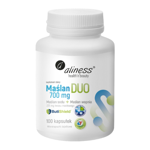 ALINESS - Maślan Duo 700mg (Wapnia+Sodu) - 100caps.