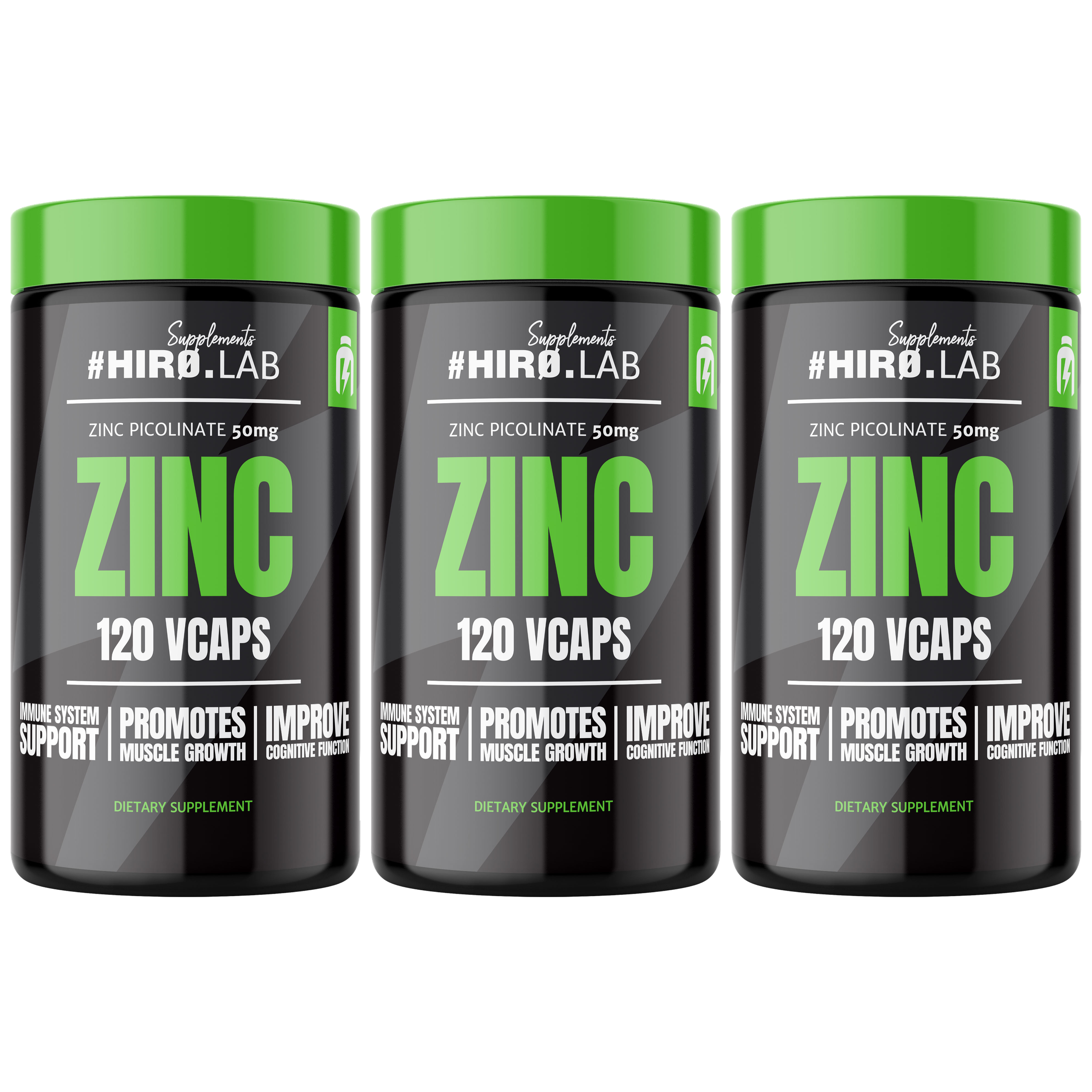 HIRO.LAB Zinc - 3x 120 vcaps - Cynk