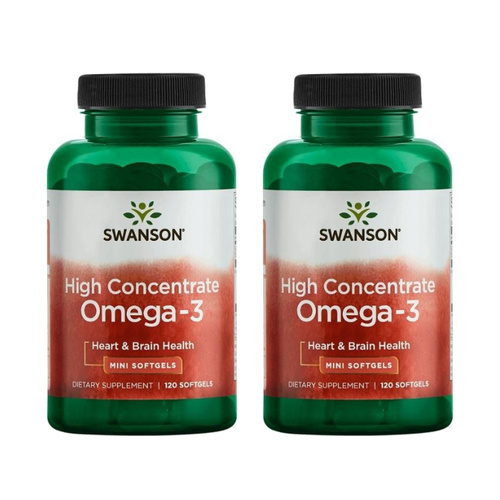 SWANSON Omega 3 High Concentrate - 2x 120softgels