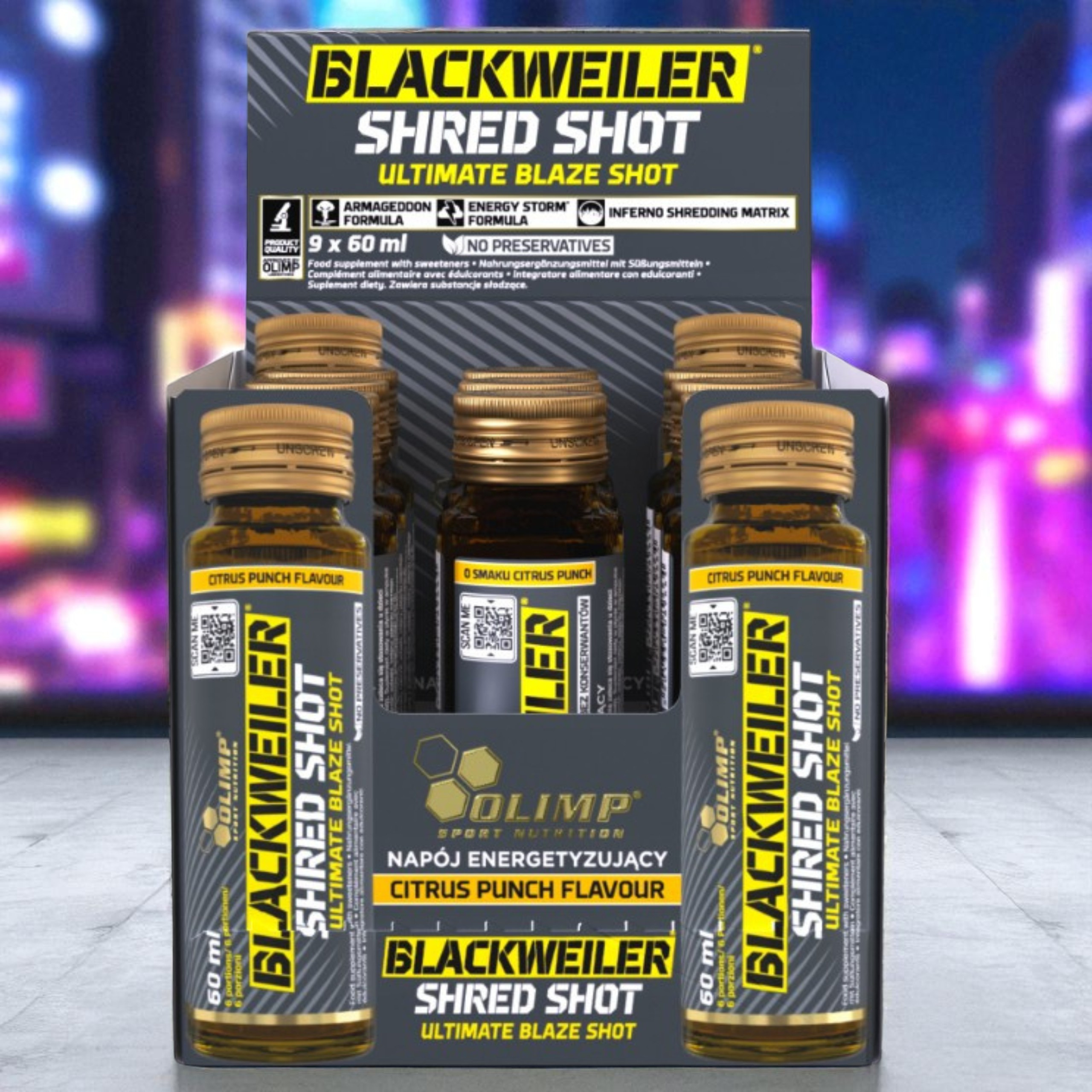 OLIMP - Blackweiler Shred Shot - 2x 60ml x9 - Citrus Punch