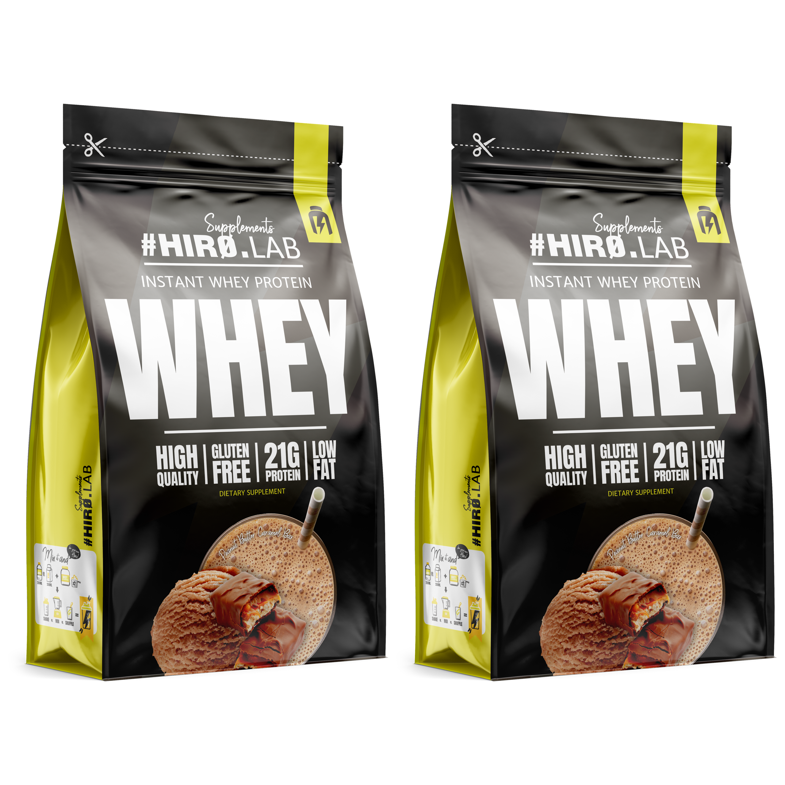 HIRO.LAB Instant Whey Protein - 2x 2000g (BAG)