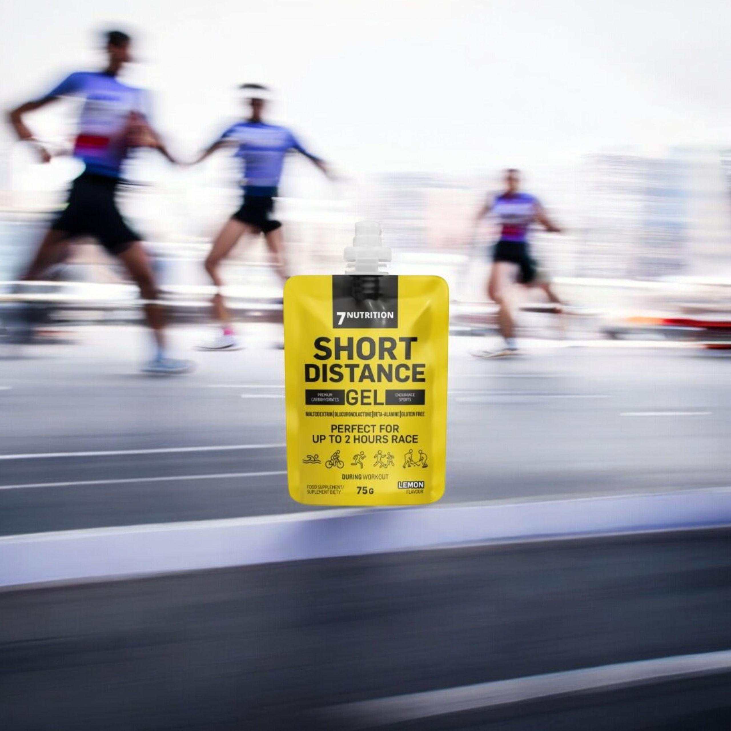7 NUTRITION - Short Distance Gel - 3x 75g - Lemon