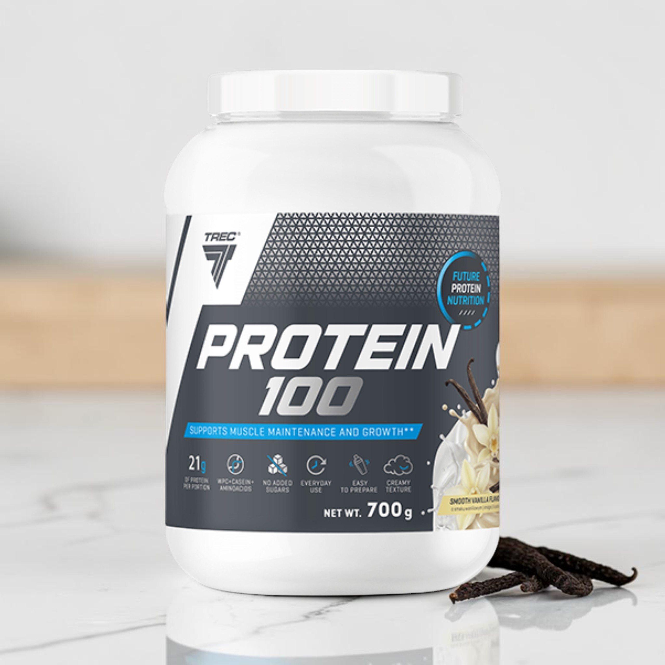TREC - Protein 100 - 700g - Smooth Vanilla