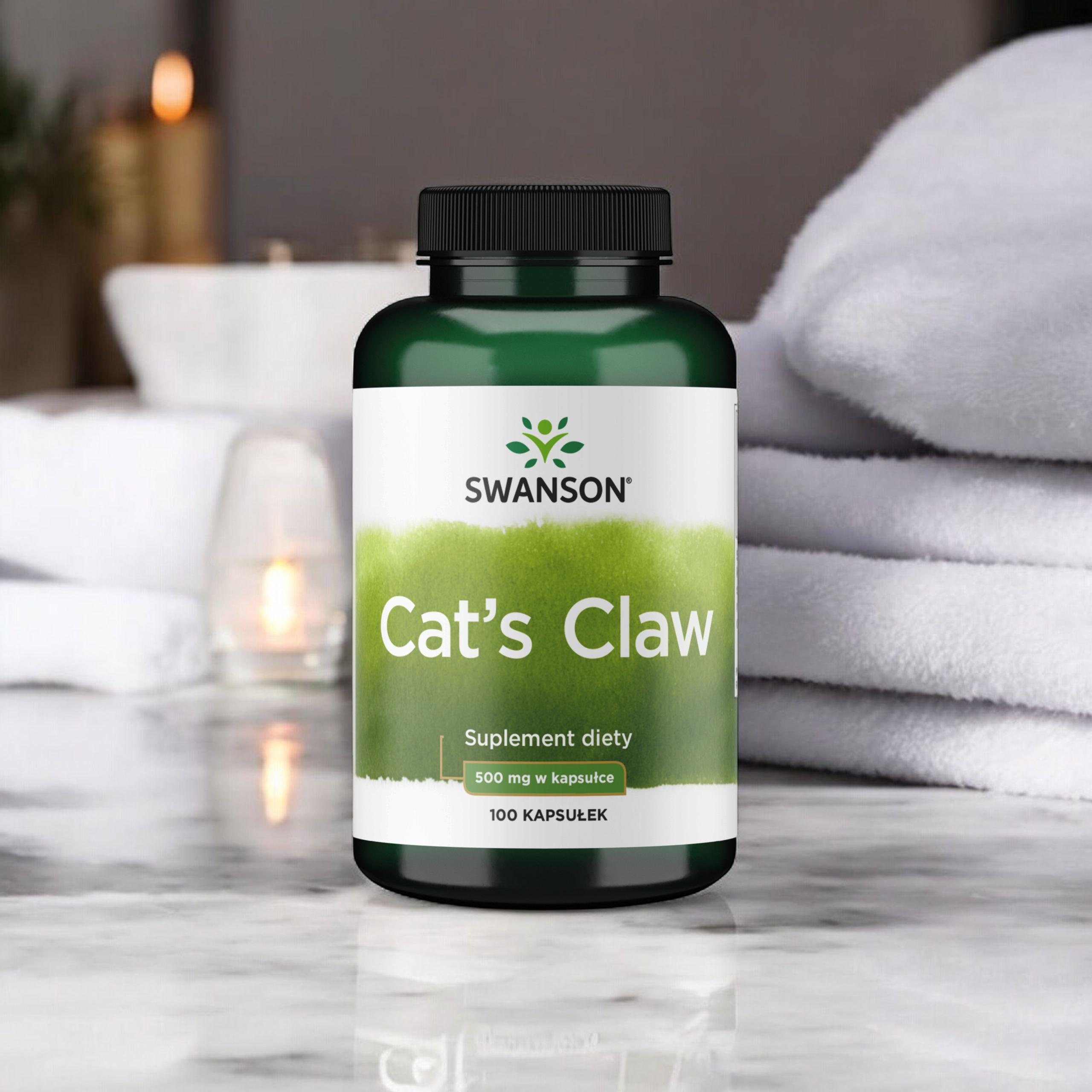 SWANSON Cat's Claw 500mg - 2x 100caps (Koci Pazur)