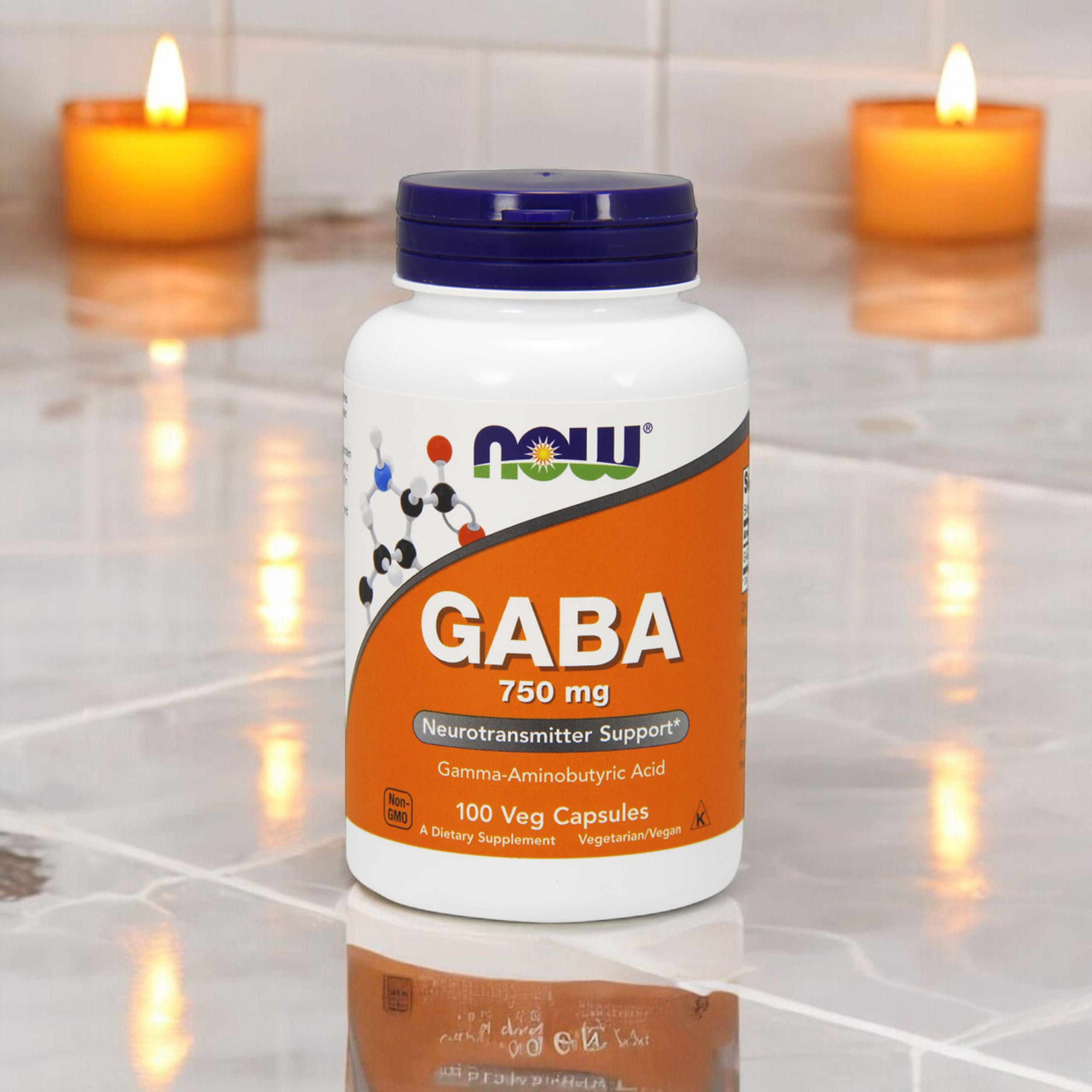 NOW Gaba 750mg - 3x 100vegcaps