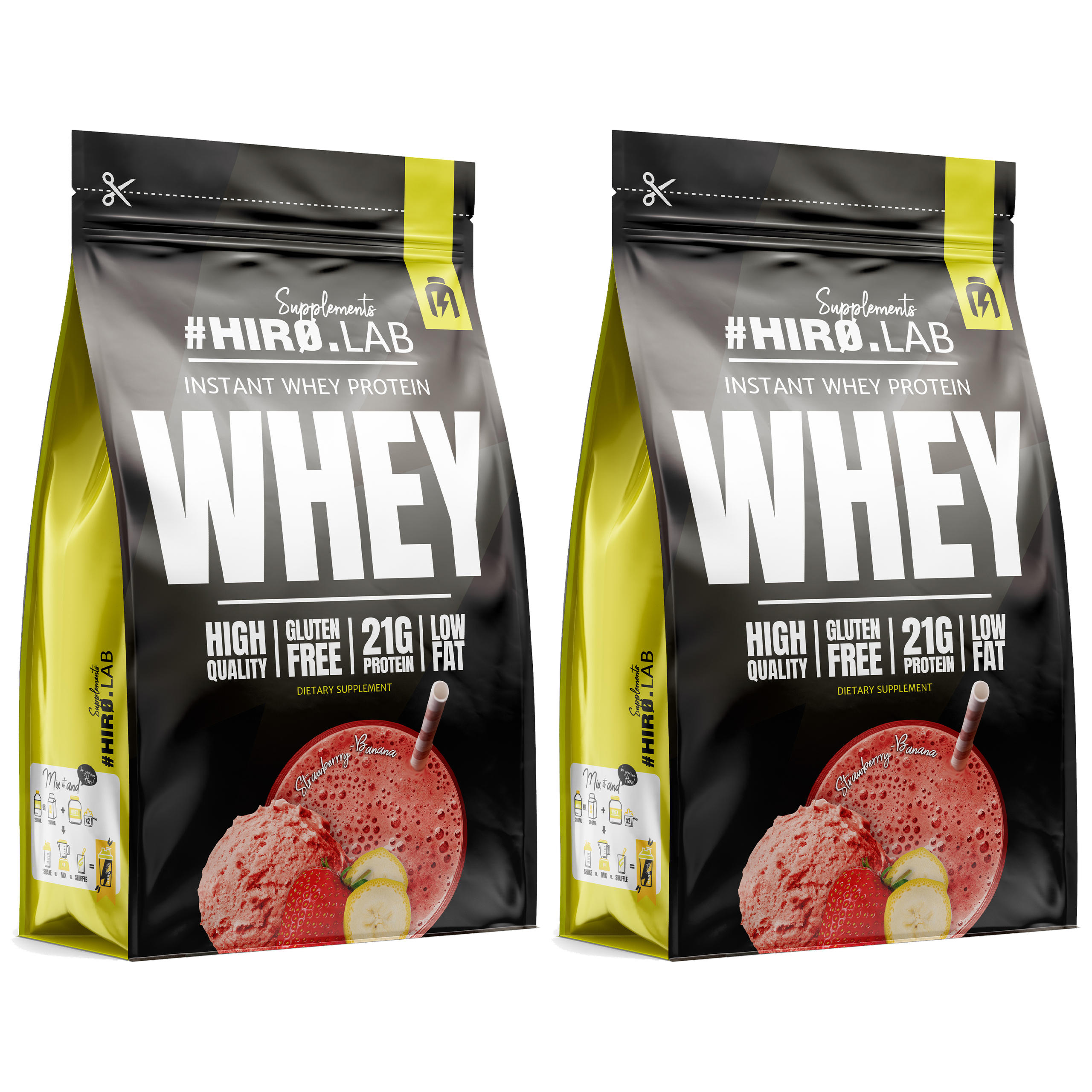 HIRO.LAB Instant Whey Protein - 2x 750g