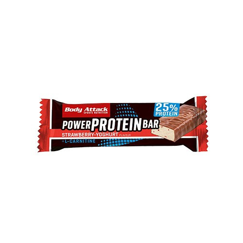 BODY ATTACK Baton Power Protein Bar - 35g - Strawberry - Yoghurt - WYPRZEDAZ