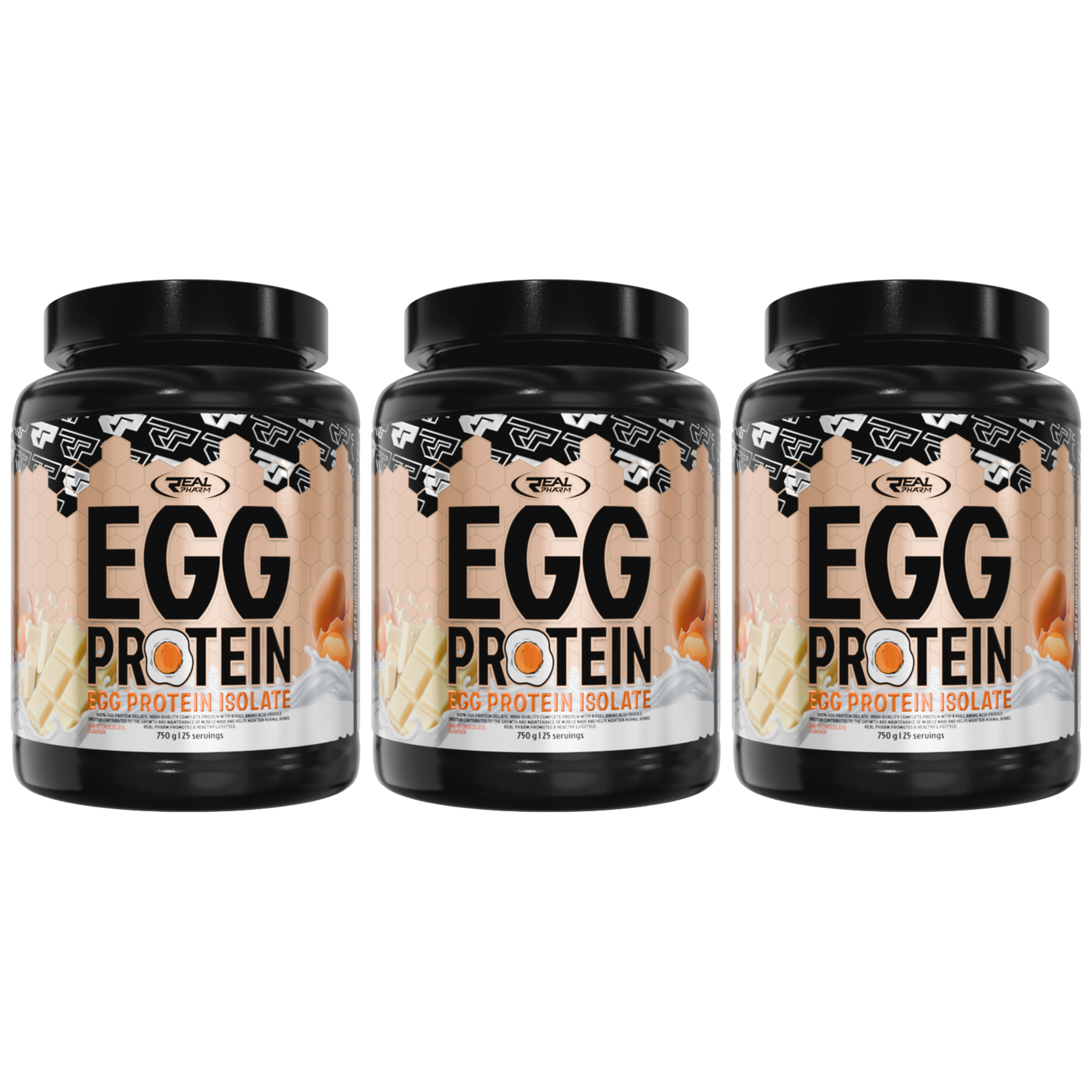 REAL PHARM - Egg Protein Isolate - 3x 750g