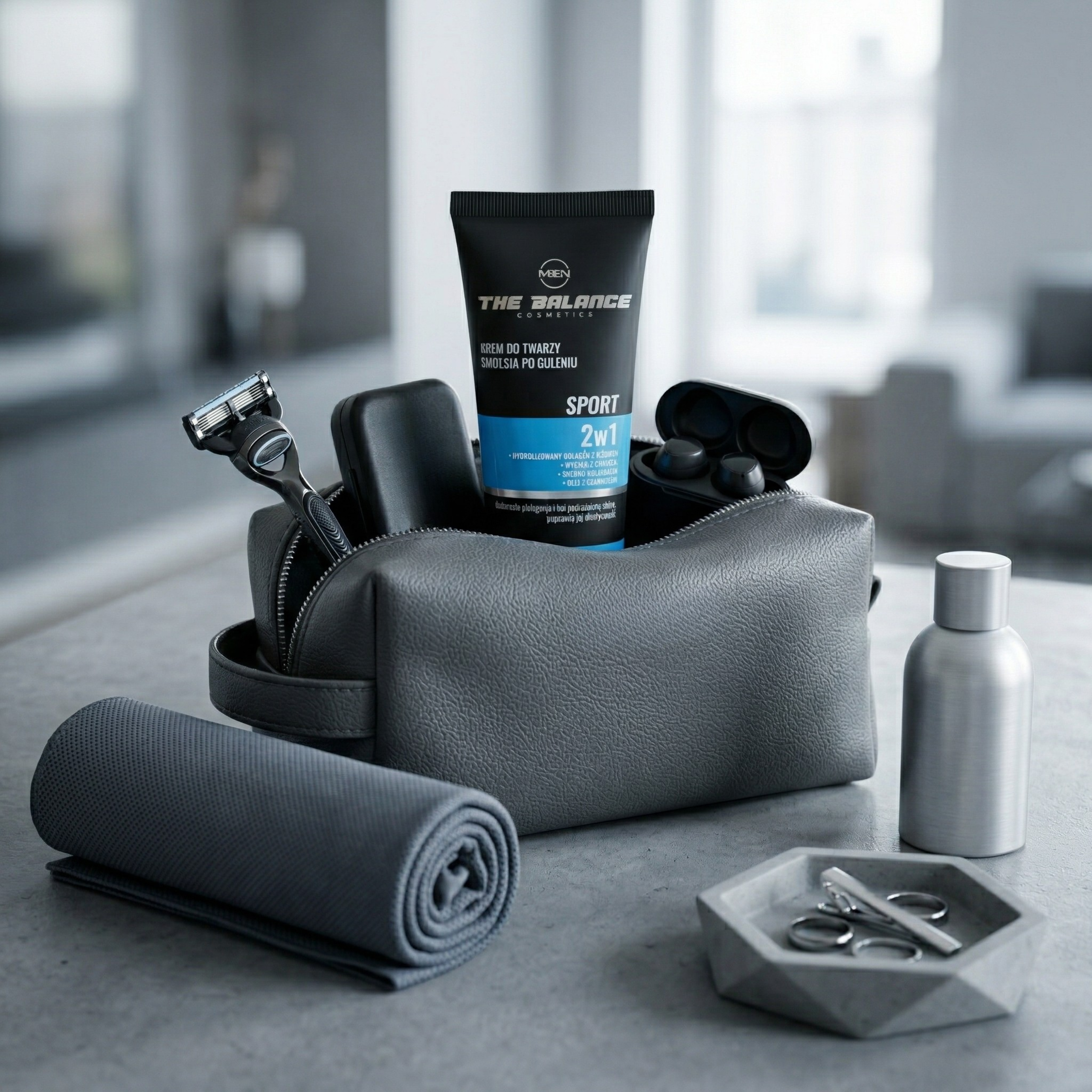 THE BALANCE COSMETICS MEN SPORT 2w1 - krem do twarzy i emulsja po goleniu