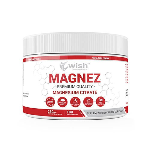 WISH Pharmaceutical Cytrynian Magnezu - 2x 250g