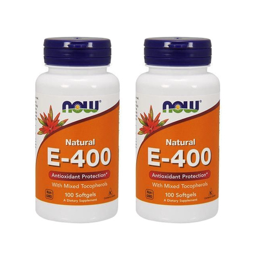 NOW Vitamin E-400 MT - 2x 100softgels