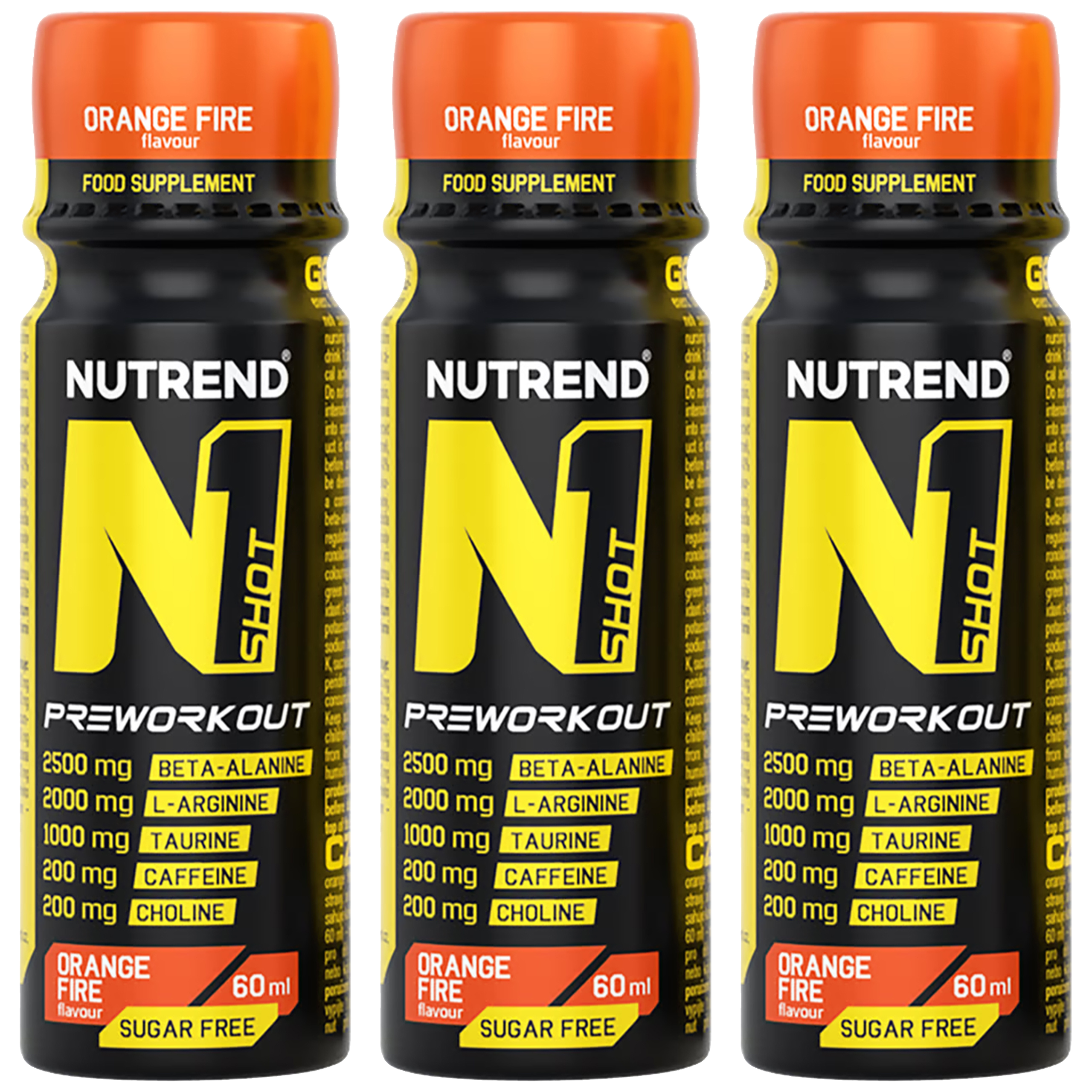 NUTREND N1 Shot PreWorkout - 3x 60ml