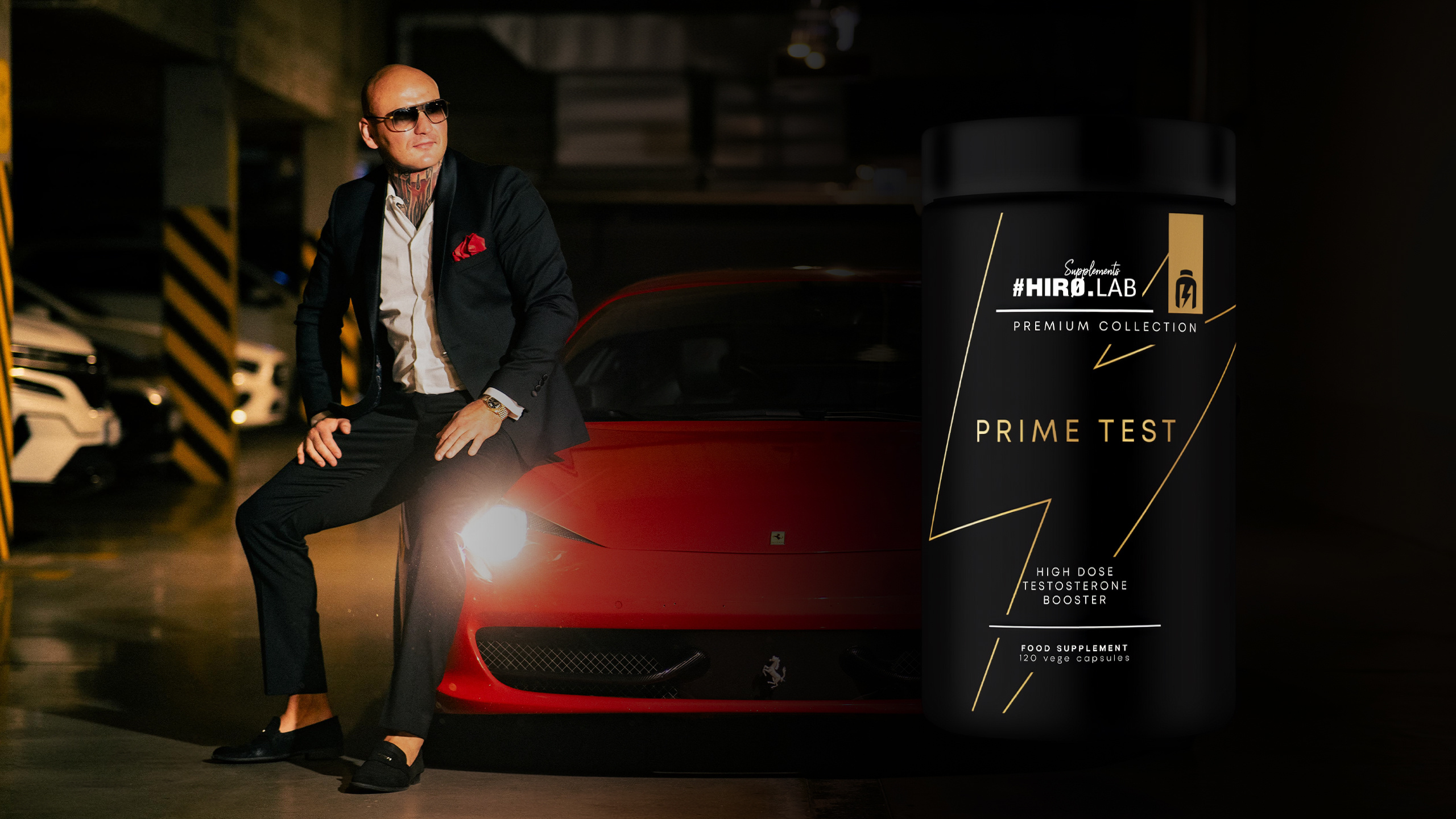 Zestaw: HIRO.LAB Prime Test - 120vcaps. + Magnet - 90vcaps. + HIRO.LAB Zinc - 120 vcaps - Cynk