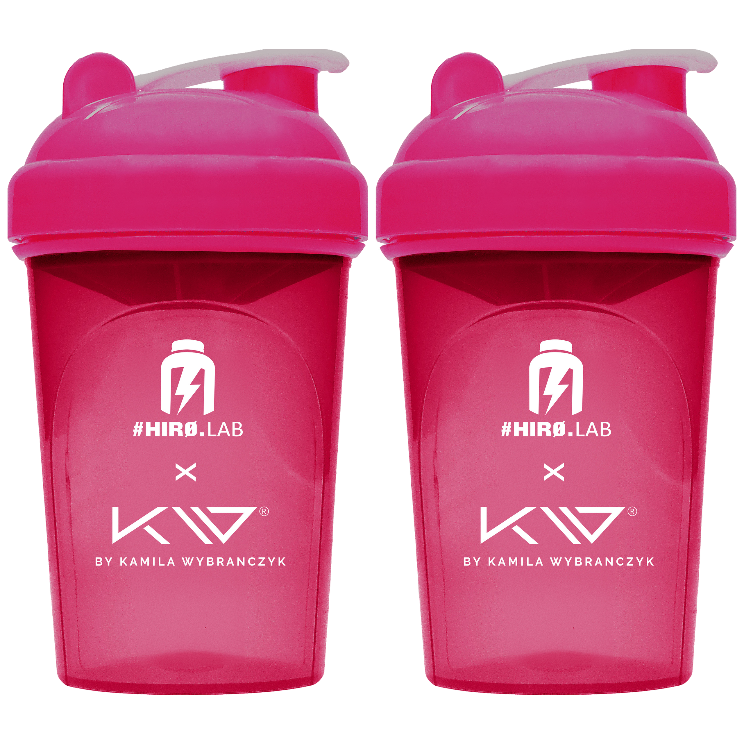 HIRO.LAB - Shaker Kamila Wybrańczyk - 2x 500ml - Pink