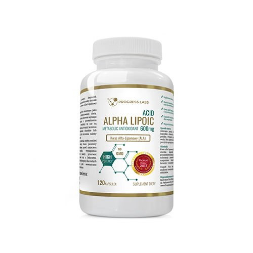 PROGRESS LABS Alpha Lipoic Acid 600mg - 120vcaps - WYPRZEDAŻ