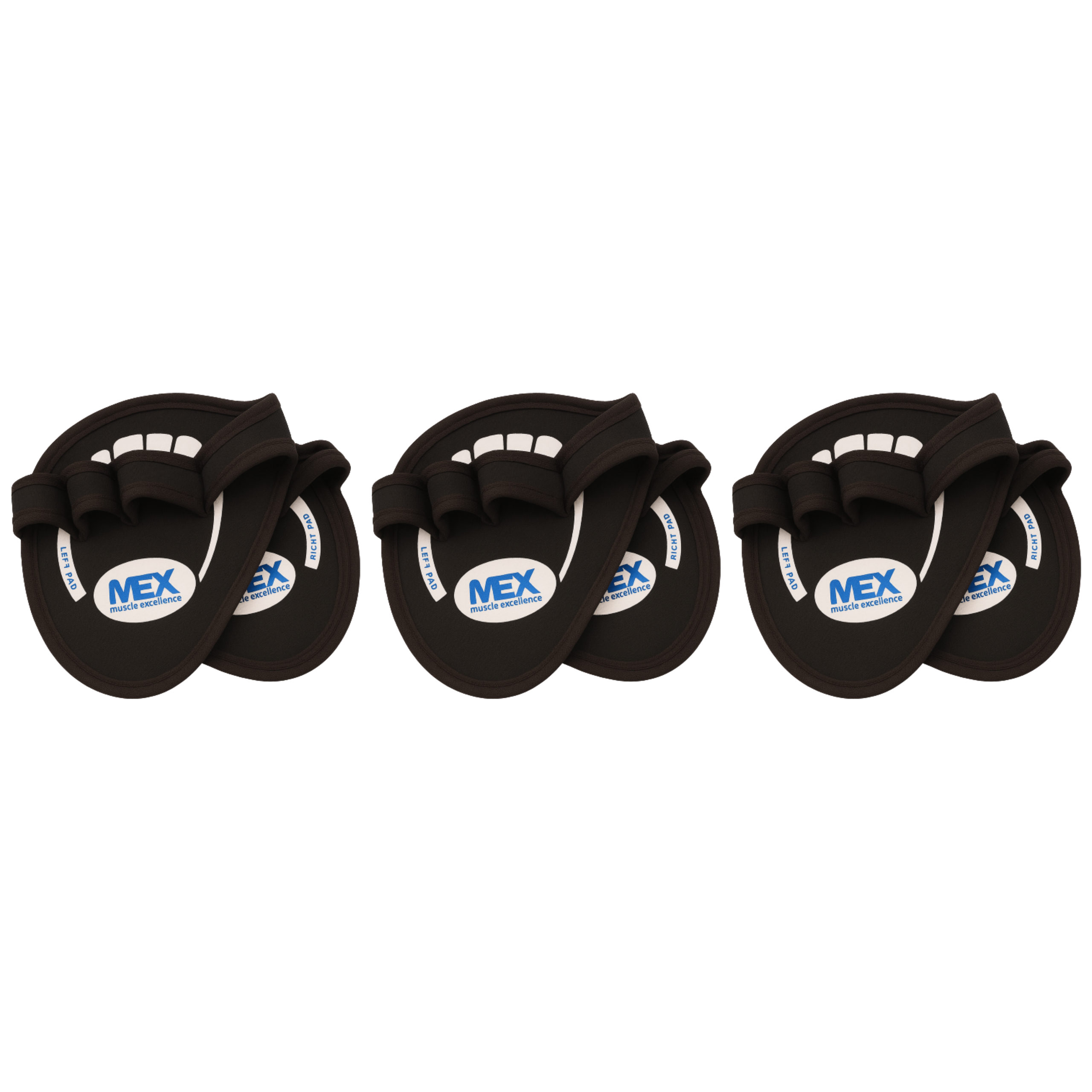 MEX NUTRITION - G-sport Training Grips One Size - 3x Black