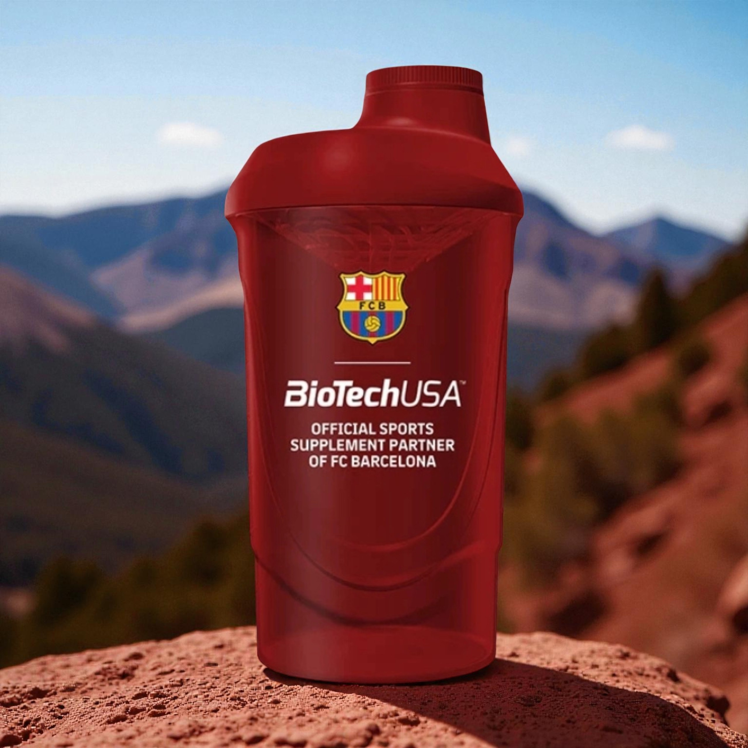 BIOTECH - Shaker Biotech FC Barcelona - 600ml - Red