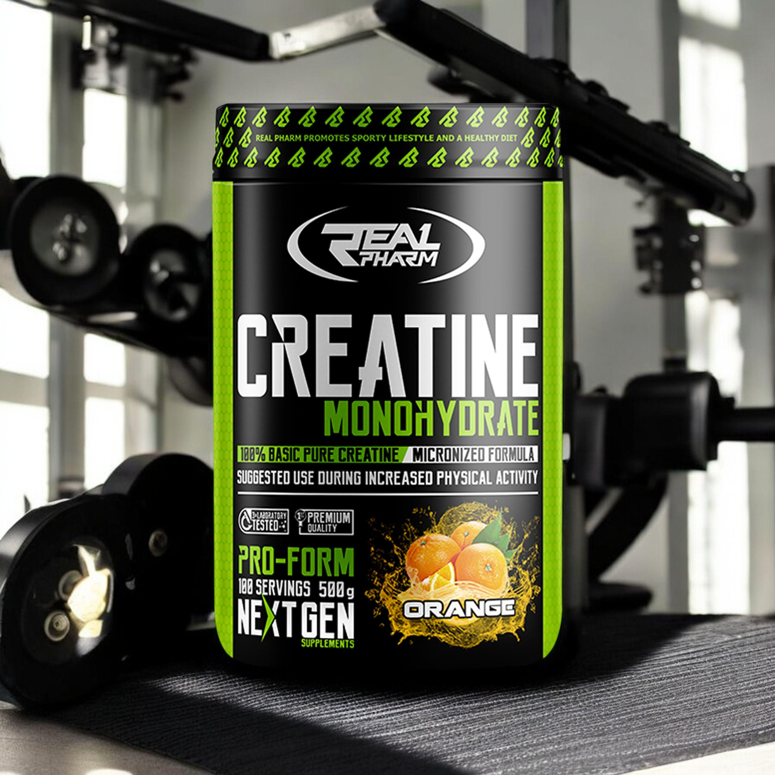 REAL PHARM Creatine Monohydrate - 3x 500g