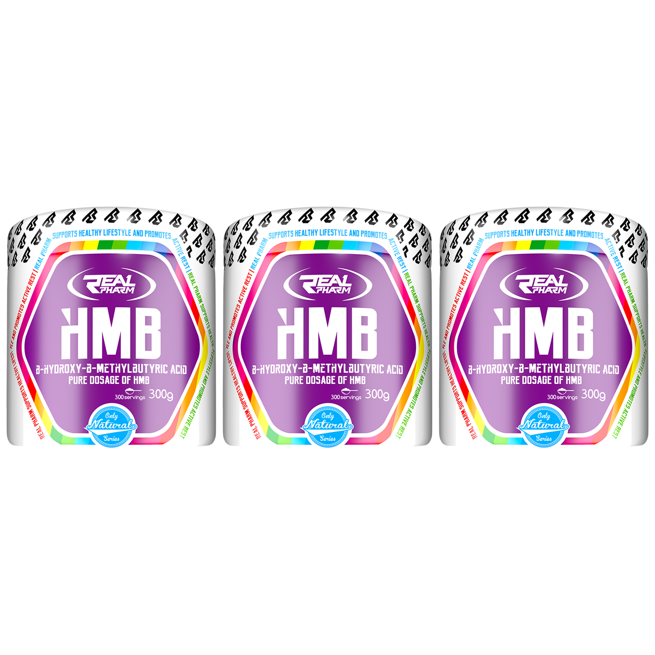 REAL PHARM HMB - 3x 300g