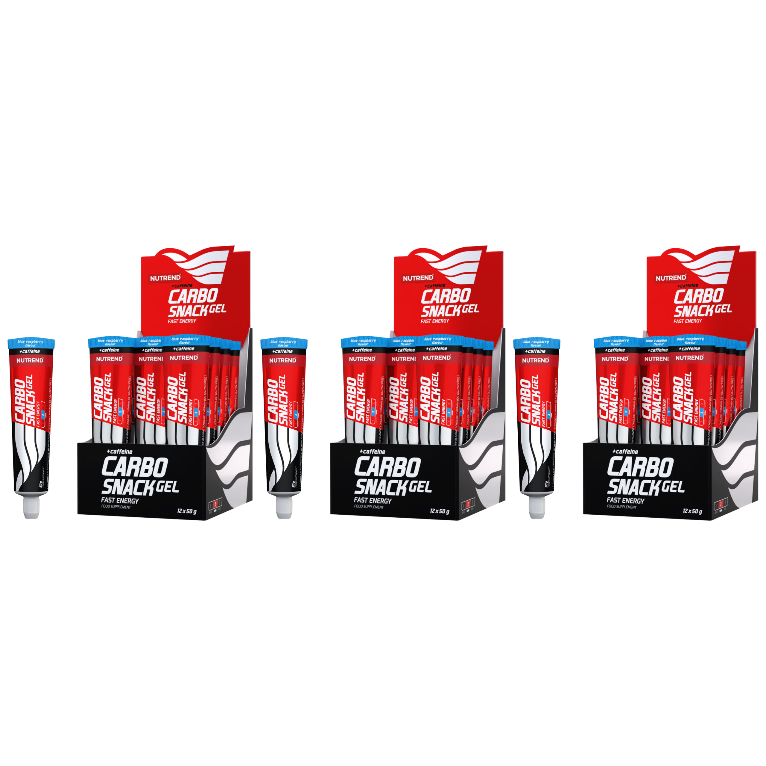NUTREND - Carbosnack with Caffeine - 12x 3x 50g