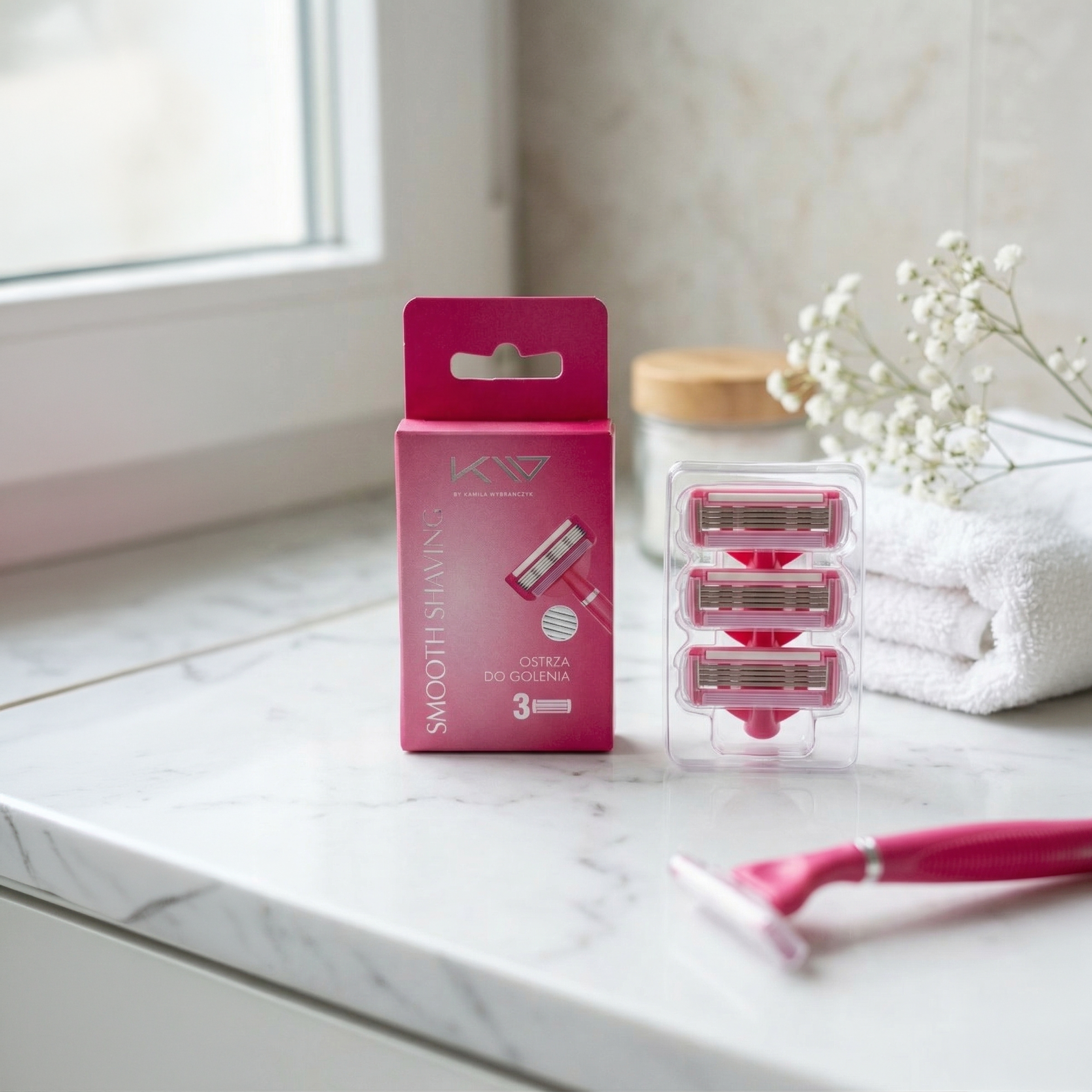 KAMILA WYBRAŃCZYK - Wkłady do maszynki Smooth Shaving Women - 3szt.