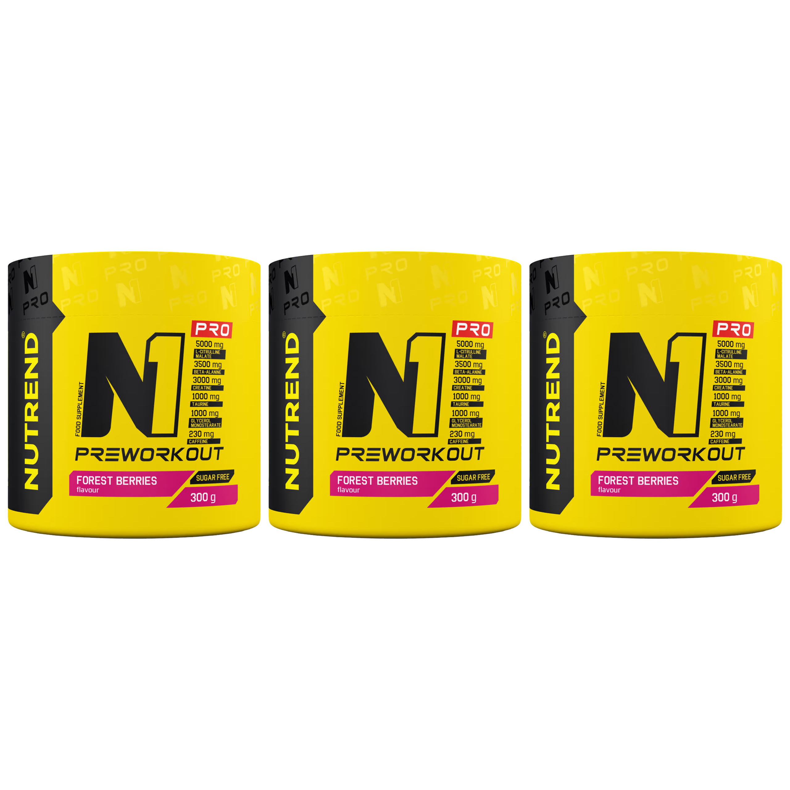 NUTREND N1 PRO PreWorkout - 3x 300g
