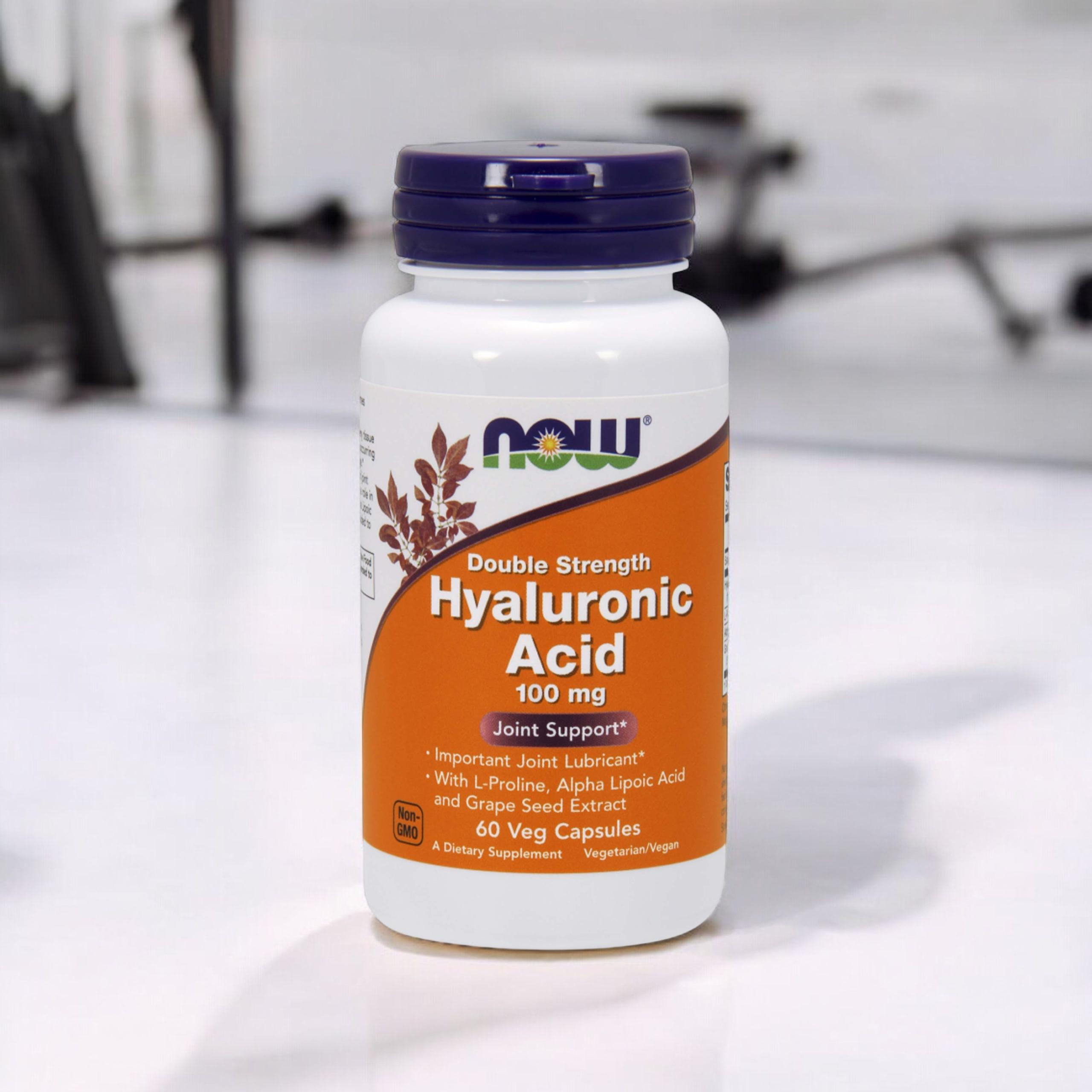 NOW Hyaluronic Acid 100mg - 3x 60vcaps.