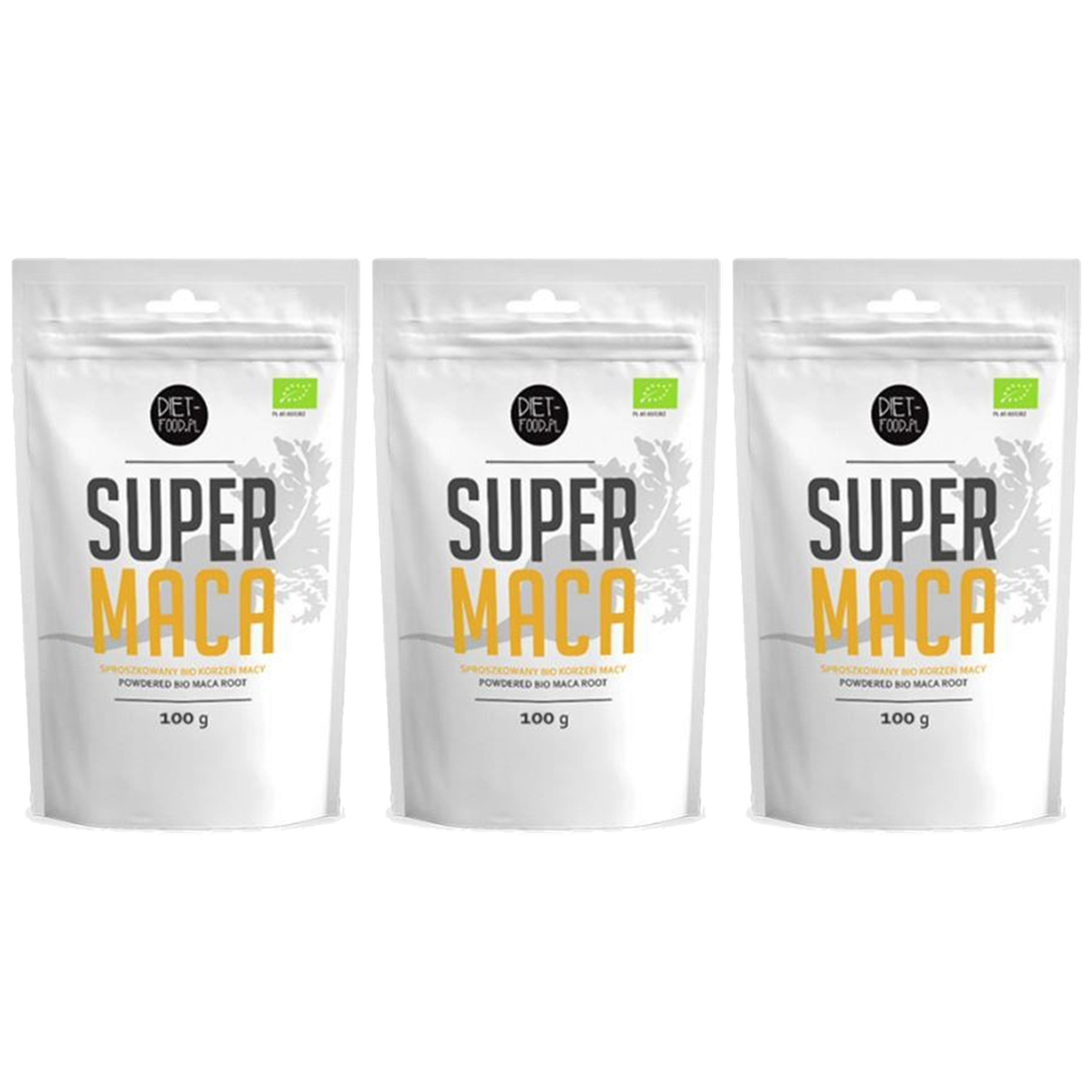 DIET FOOD Bio Maca - 3x 100g