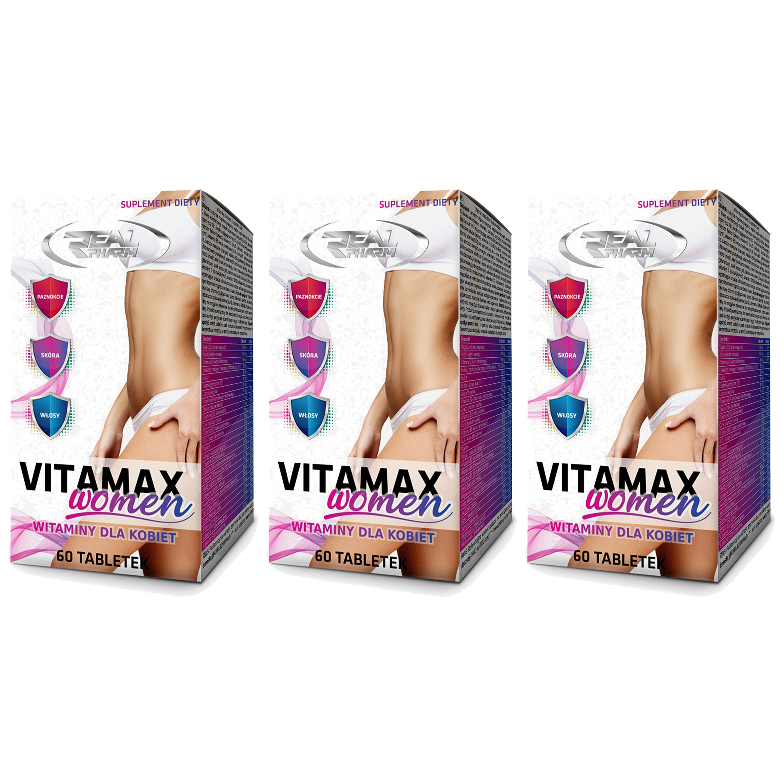 REAL PHARM Vitamax Women - 3x 60tabs