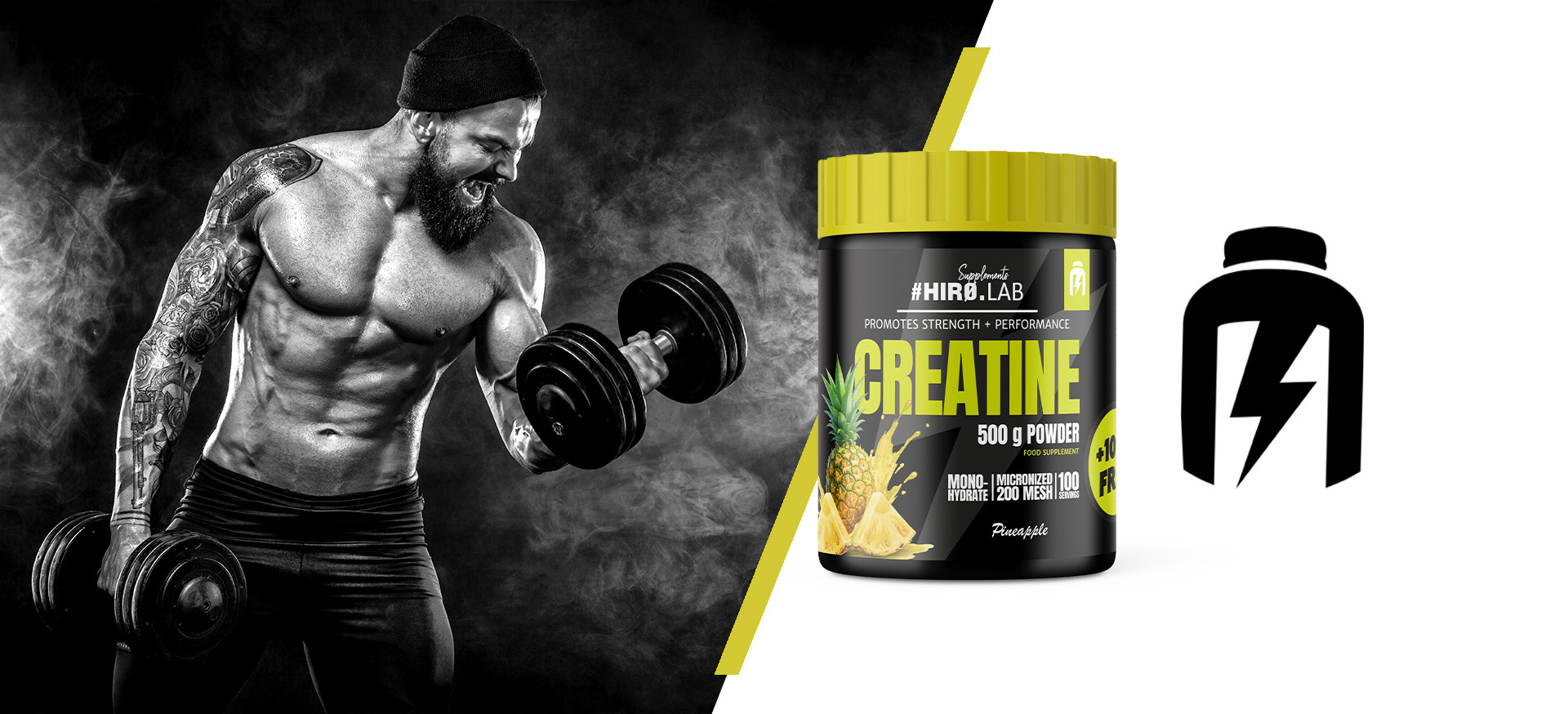 HIRO.LAB Creatine - 2x 500g + 100g FREE