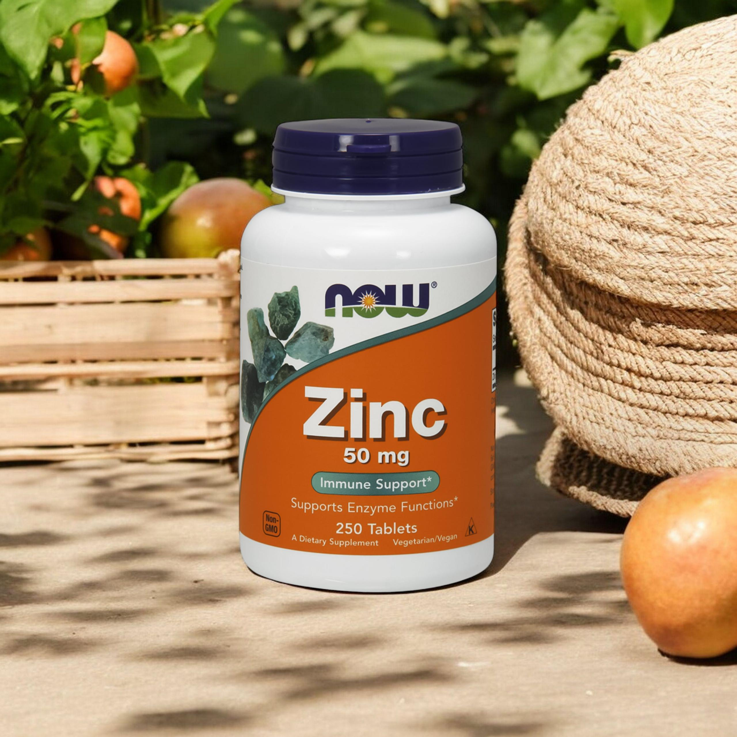 NOW Zinc 50mg - 2x 250tabs