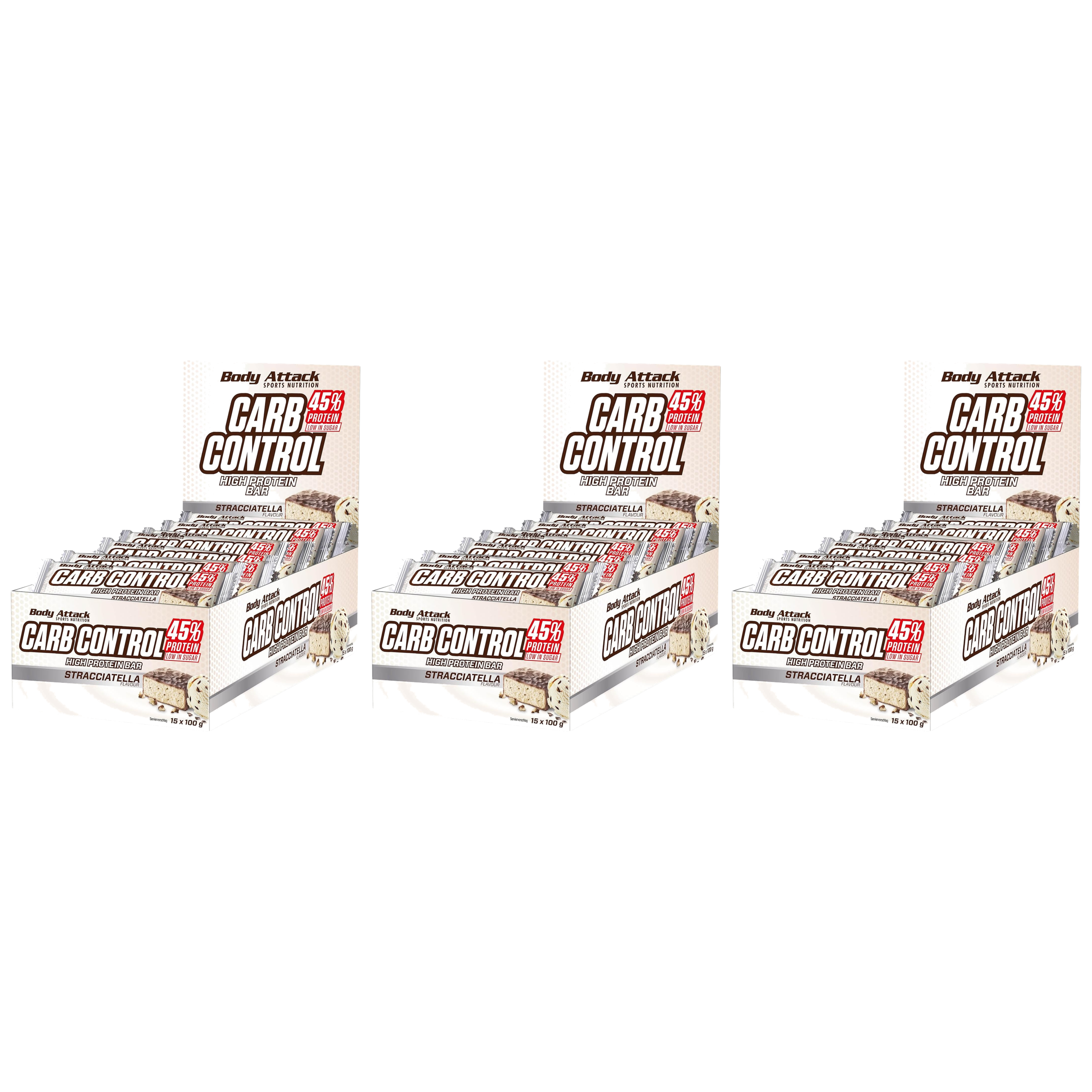 BODY ATTACK - Baton Carb Control - 15x 3x 100g