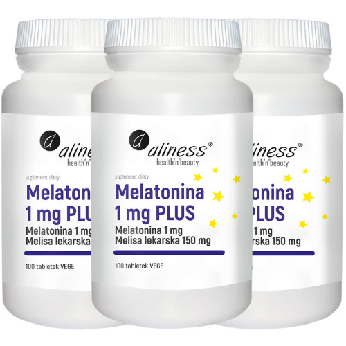 ALINESS - Melatonina 1mg Plus - 3x 100tabs.
