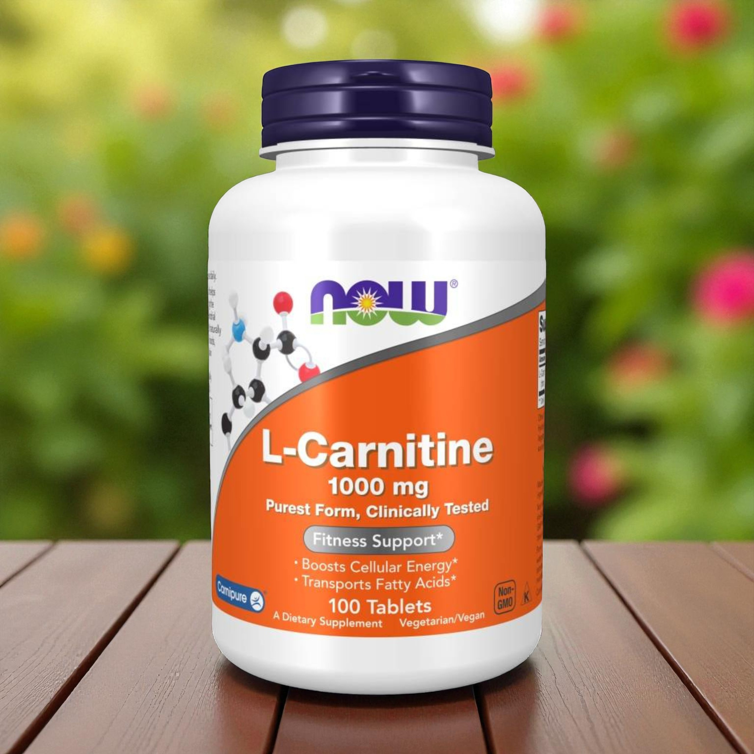 NOW - L-Carnitine 1000mg - 2x 100tabs.