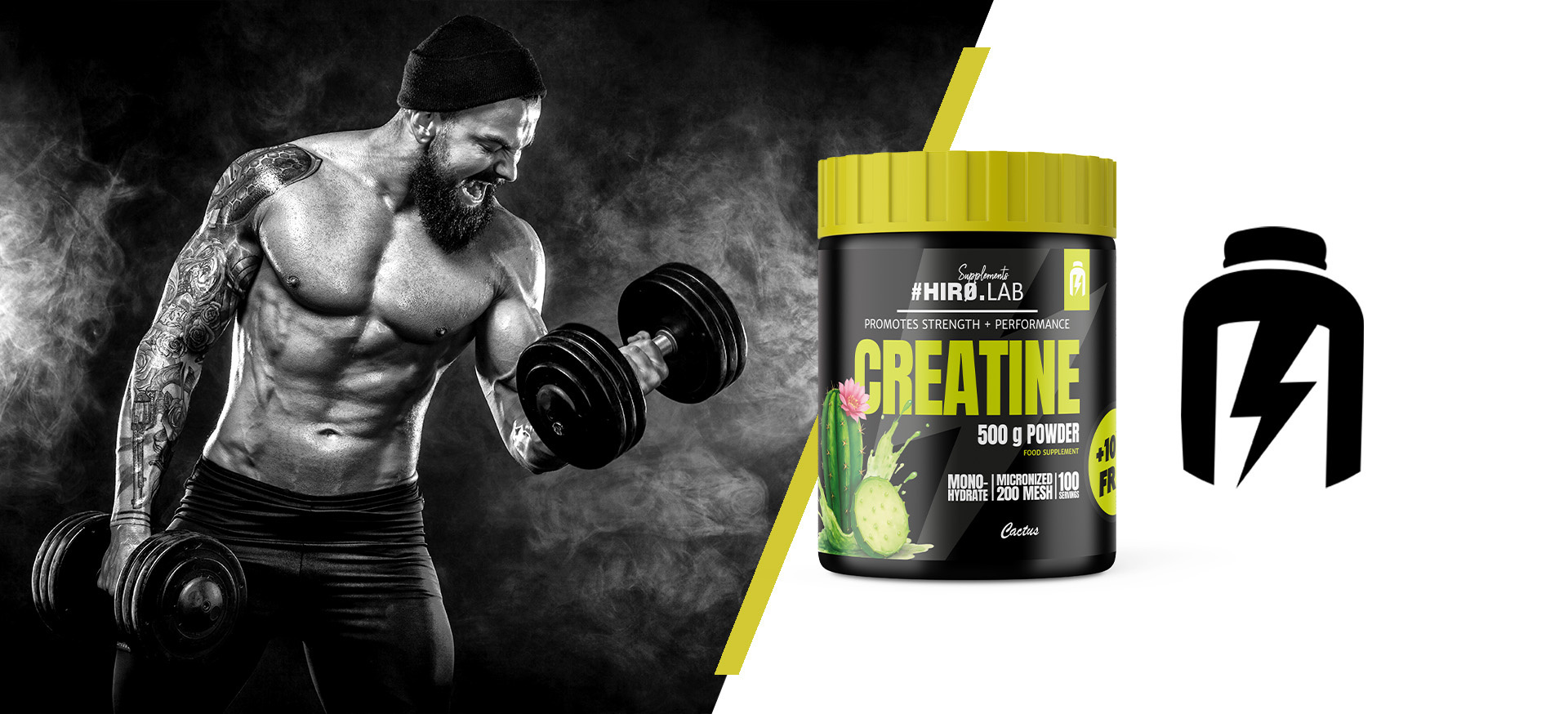 HIRO.LAB Creatine - 2x 500g + 100g FREE