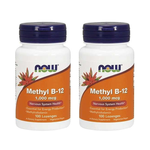 NOW Methyl B-12 1000mcg - 2x 100 lozenges