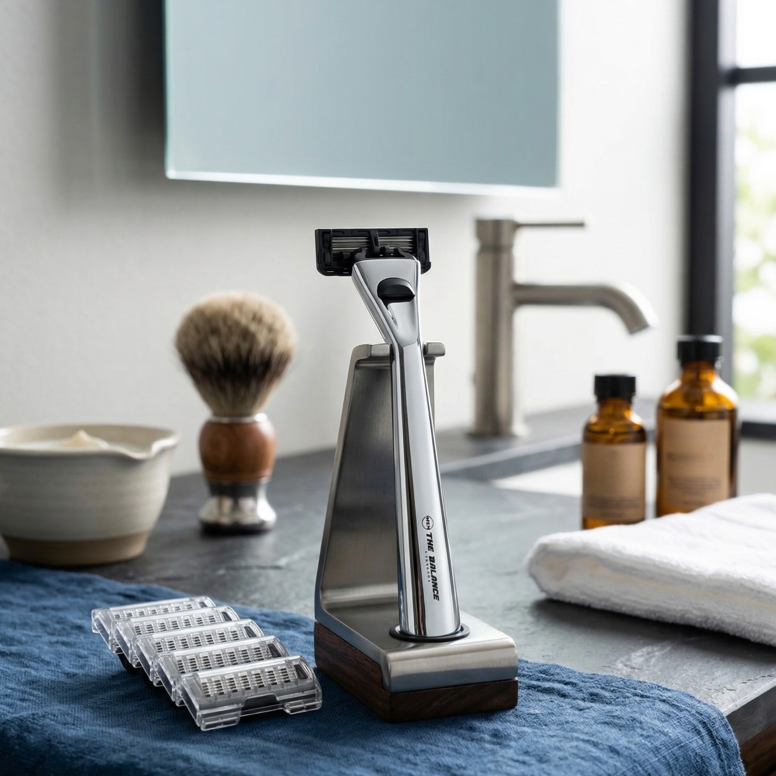 THE BALANCE COSMETICS - Maszynka do golenia + 2 Wkłady Smooth Shaving - 1szt