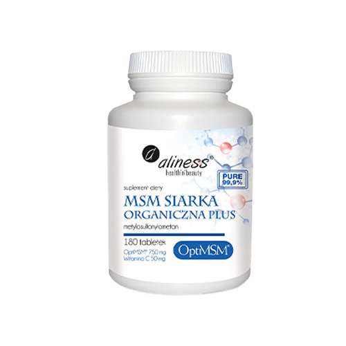 ALINESS MSM Siarka Organiczna PLUS - 3x 180tabs
