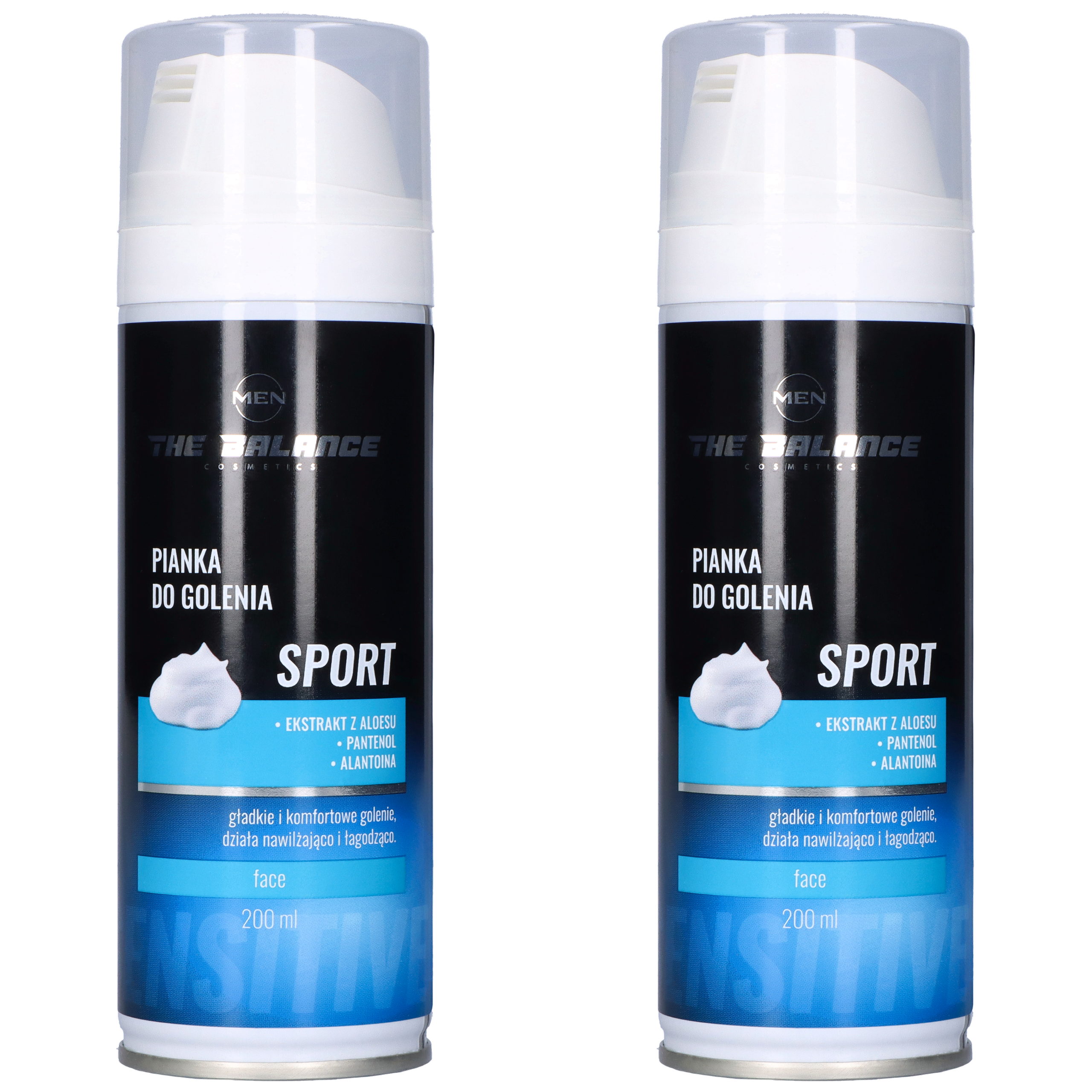 THE BALANCE COSMETICS - Pianka do golenia SPORT - 2x 200ml