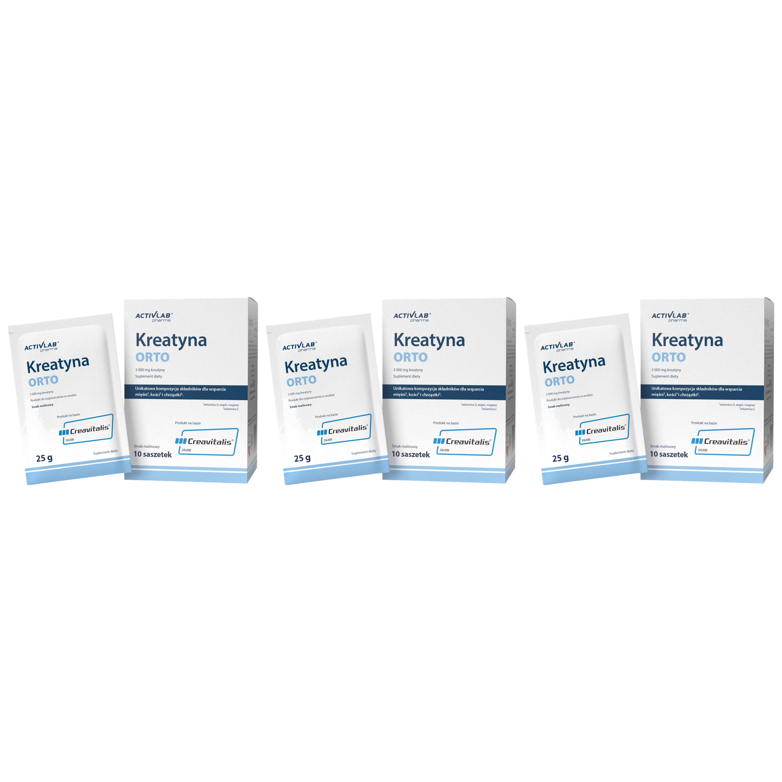 ACTIVLAB PHARMA - Kreatyna Orto - 10x3x 25g - Raspberry