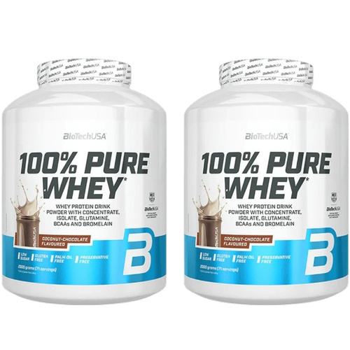 BIOTECH - 100% Pure Whey - 2x 2000g - Coconut Chocolate